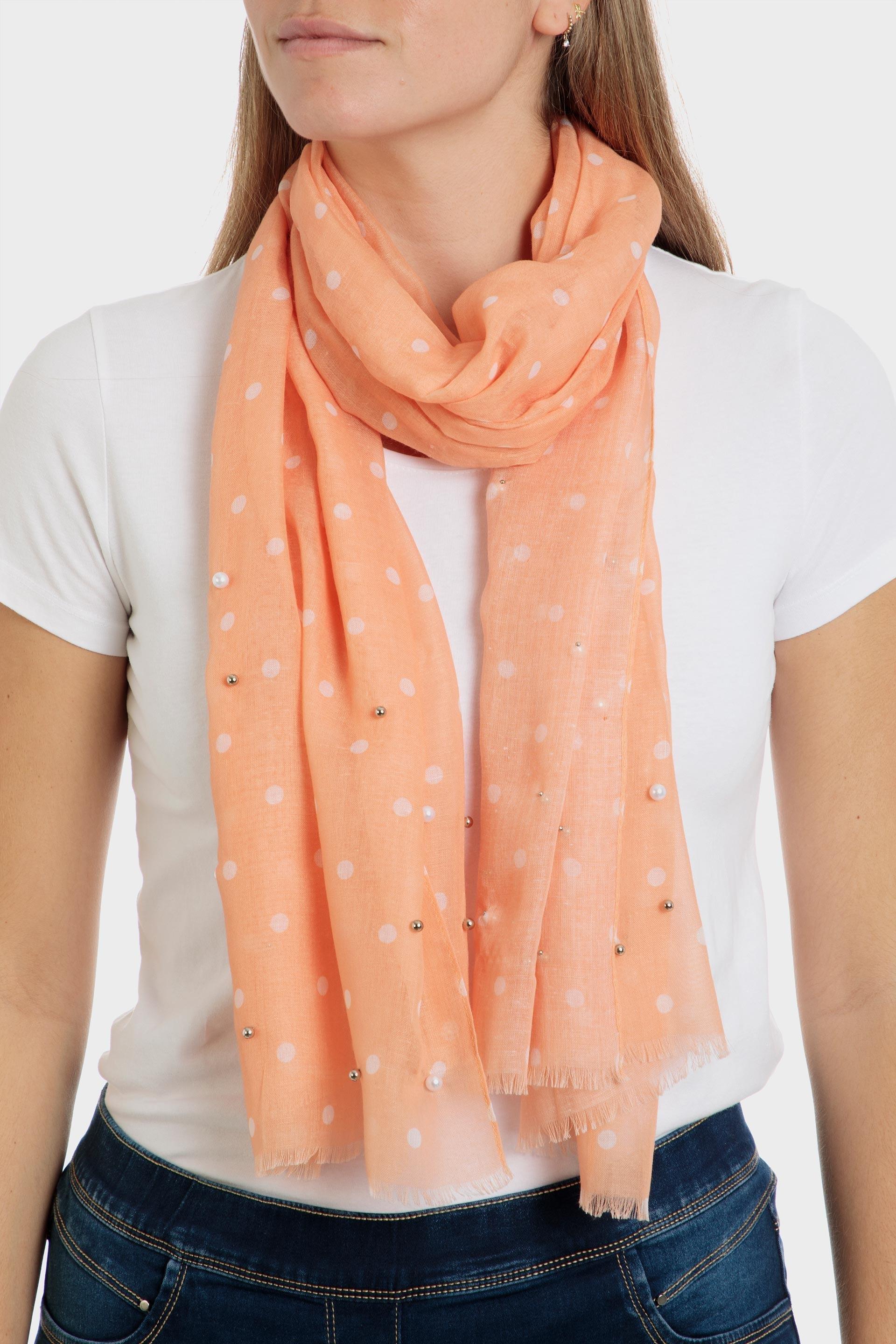 Grey Polka Dot Scarf., , large image number 0