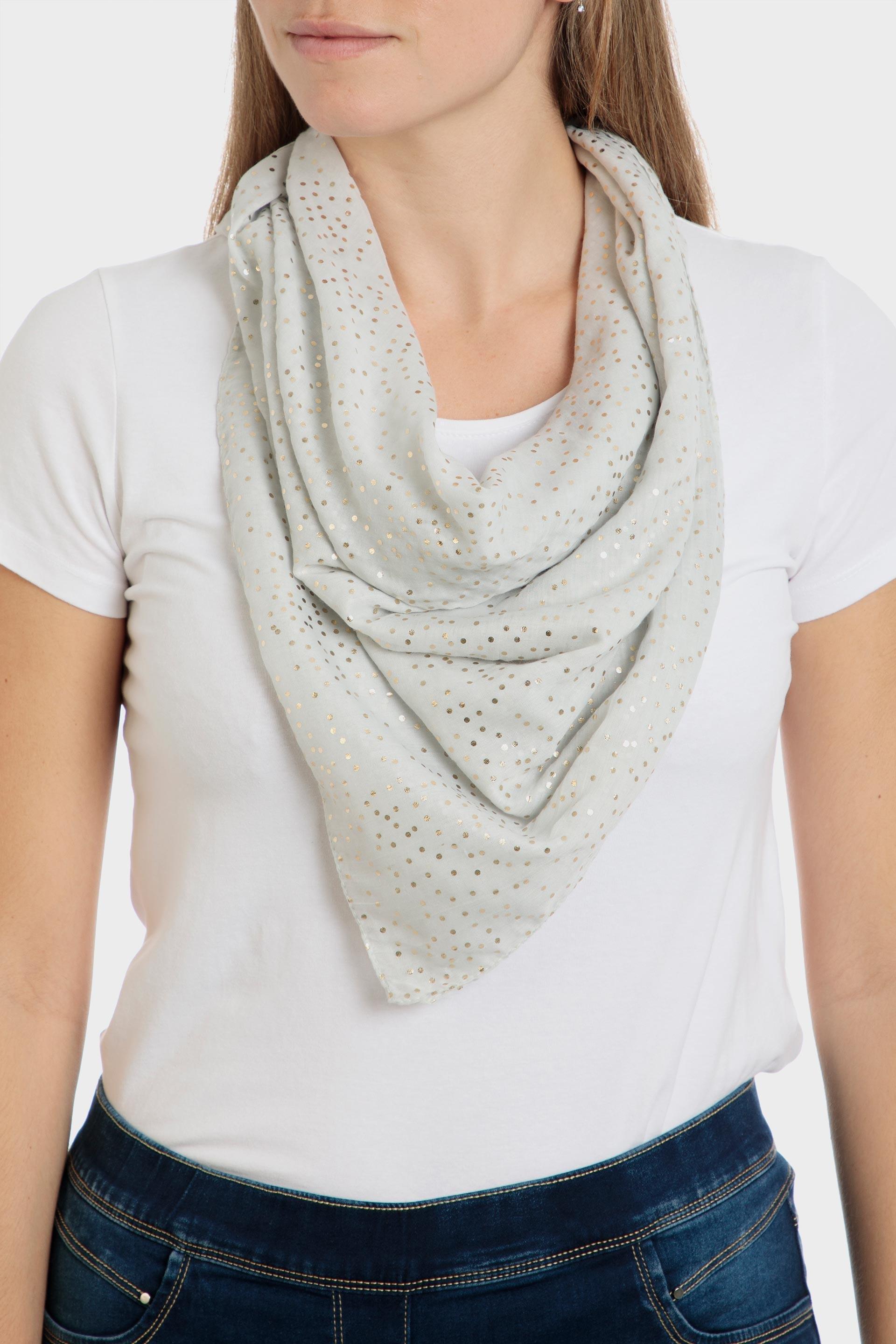 White Polka Dot Pashmina, , large image number 0