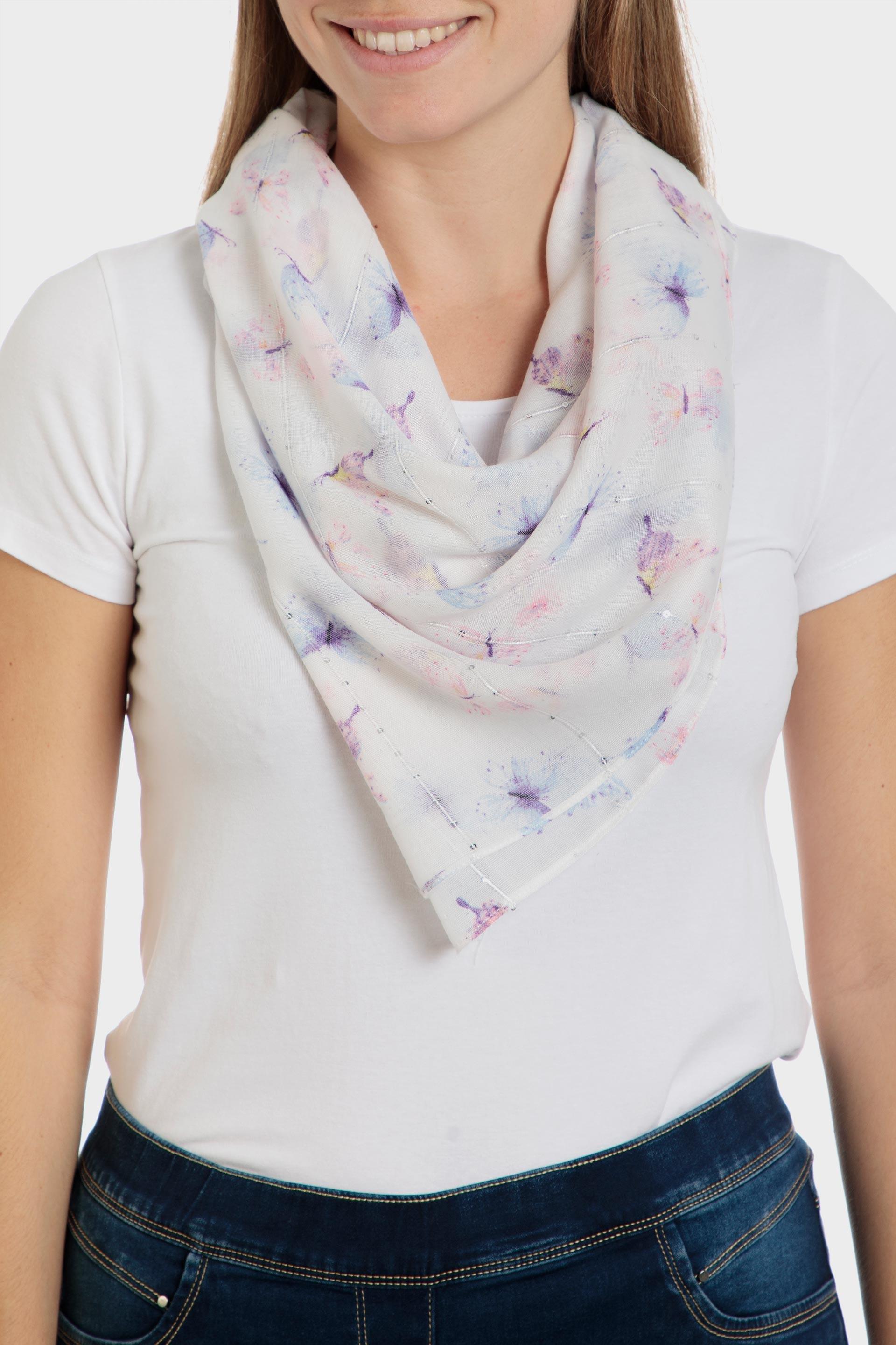 Multicolour Butterflies Scarf, , large image number 0