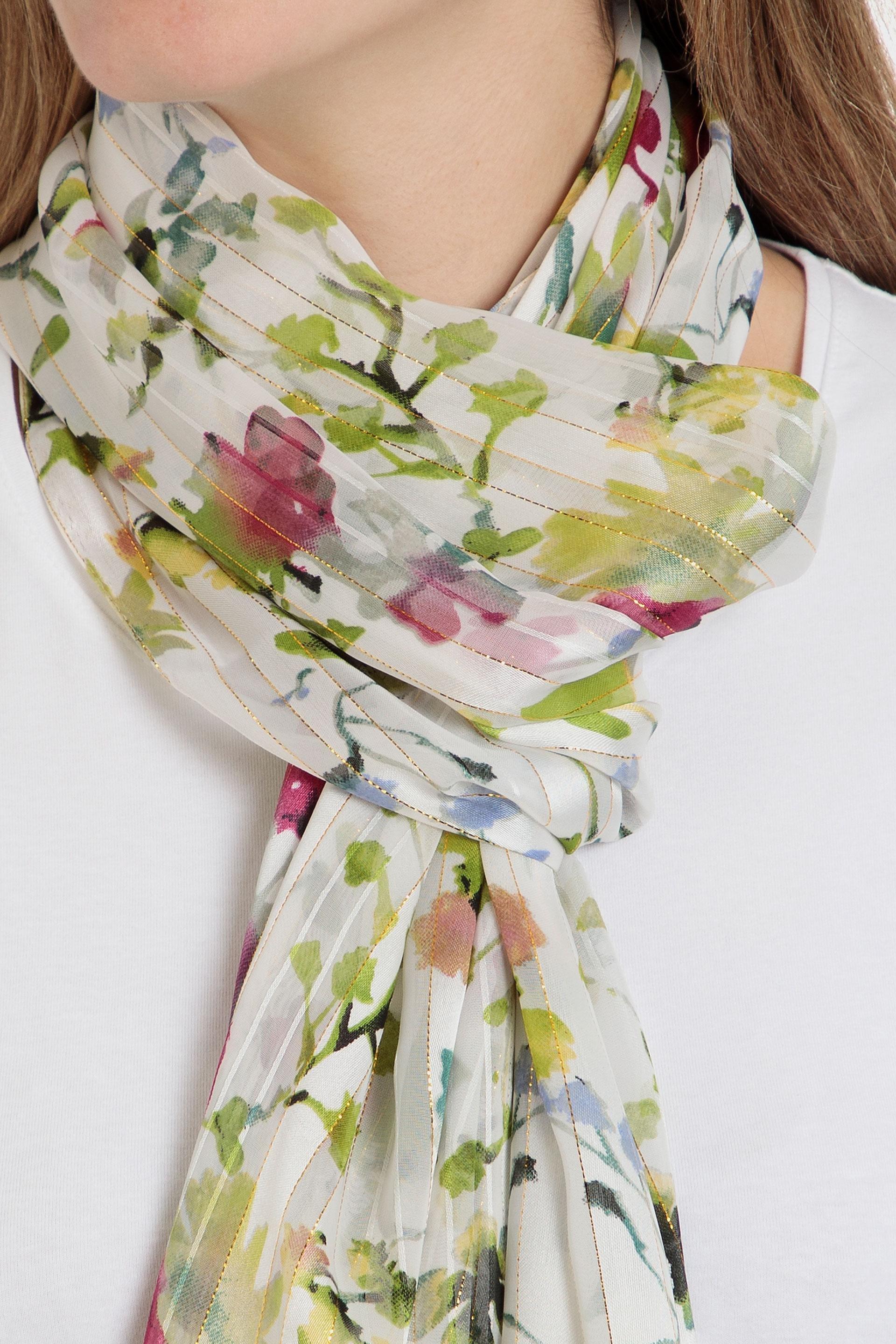 Punt Roma - Multicolour Floral Print Pashmina