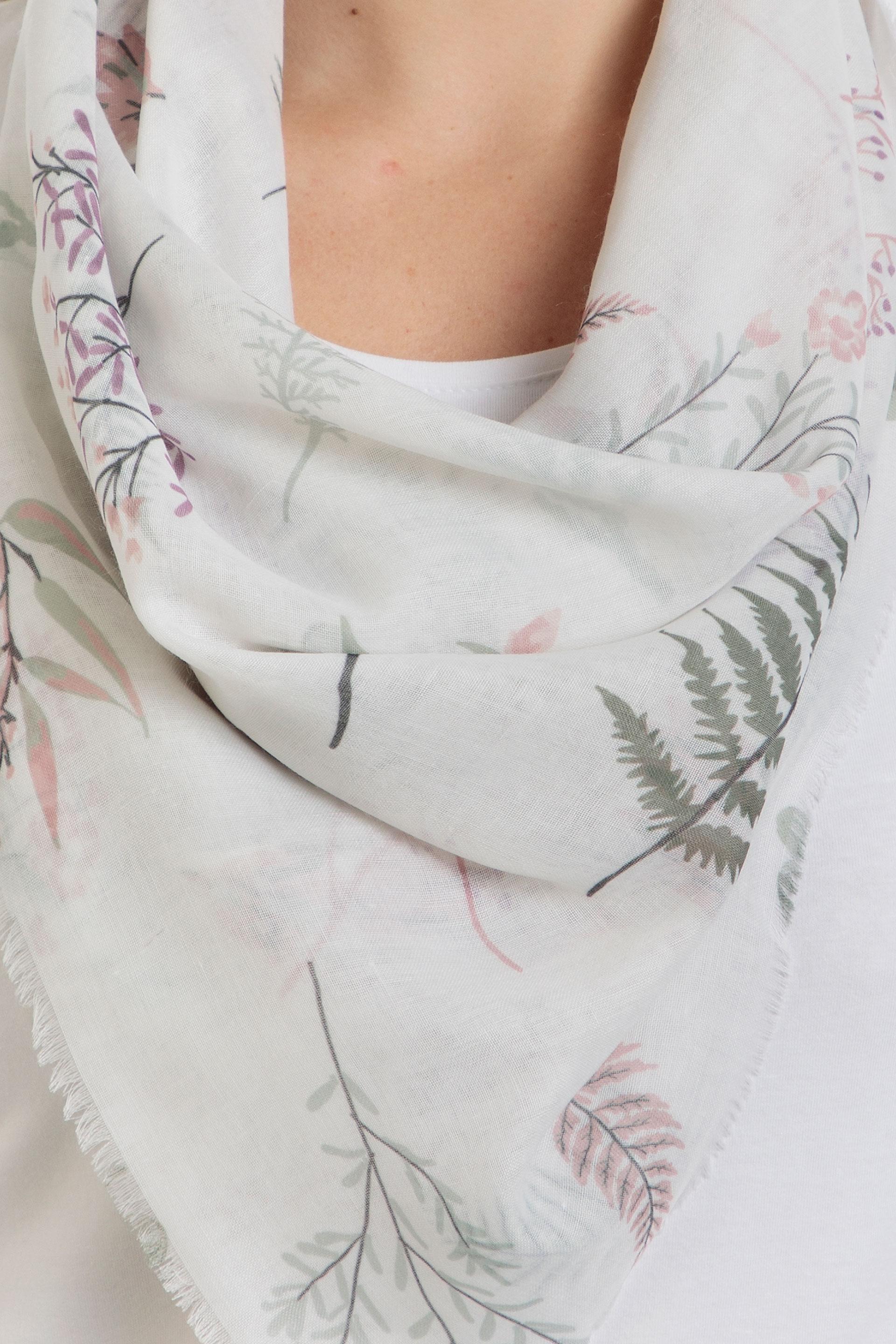 Multicolour Floral Print Pashmina, , large image number 1