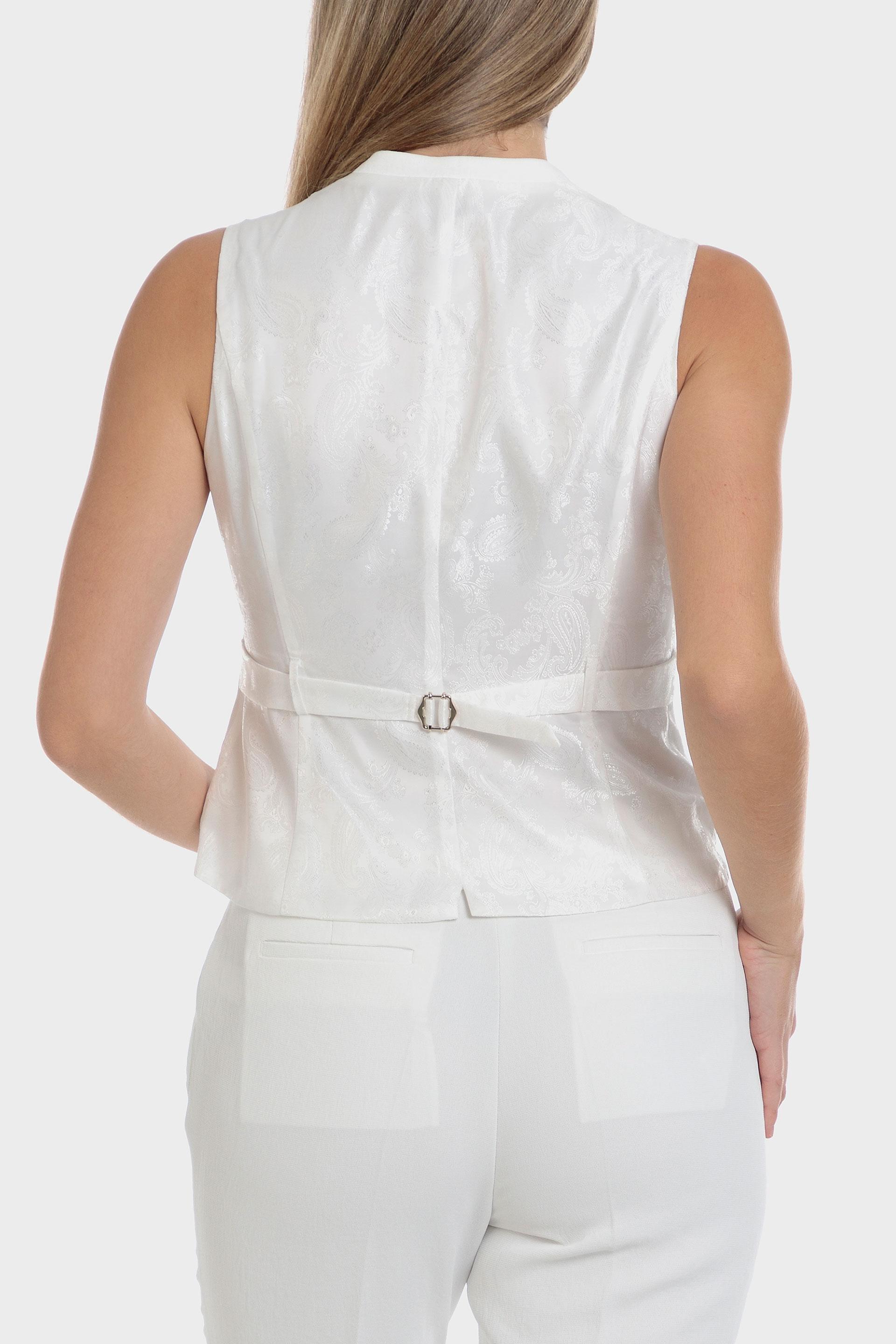 Punt Roma - White Japonese Fabric Vest