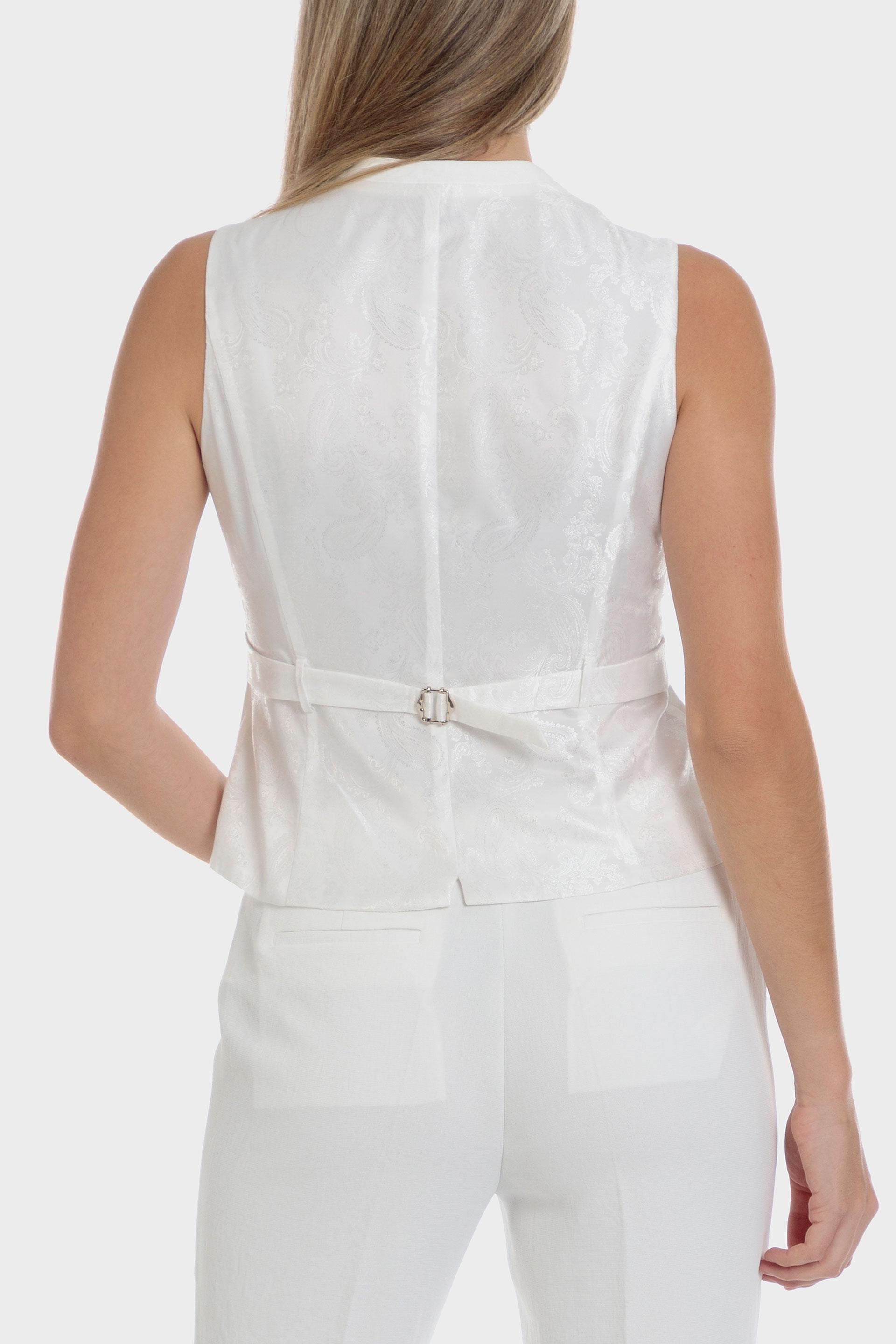 Punt Roma - White Japonese Fabric Vest