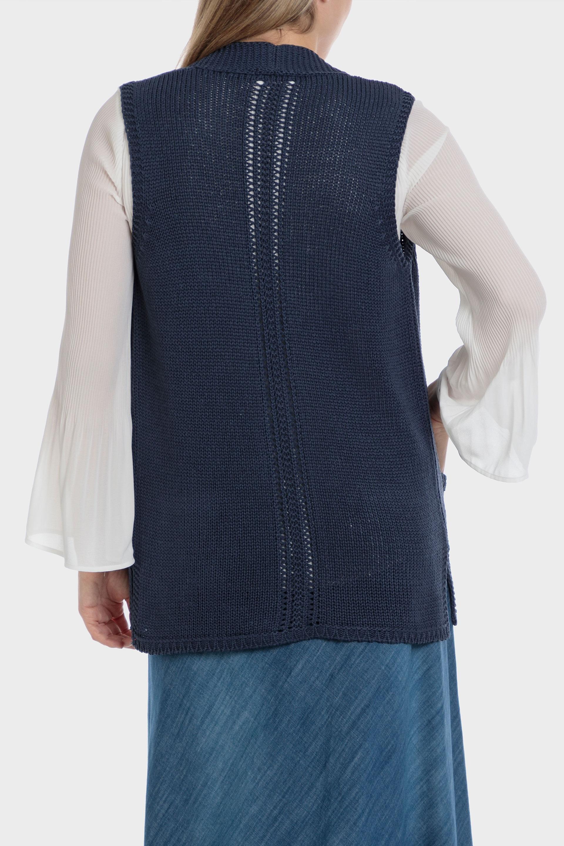 Punt Roma - Navy Knitted Waistcoat