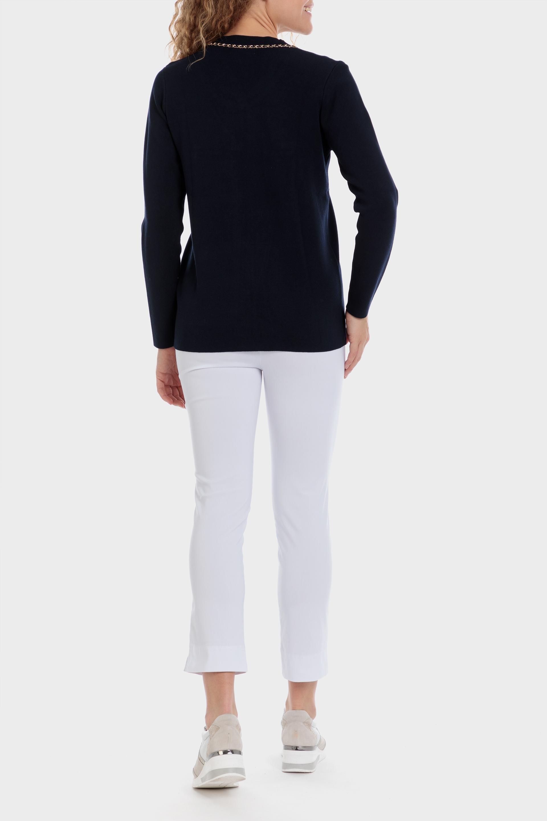 Navy Knitted Jacket, , large image number 3