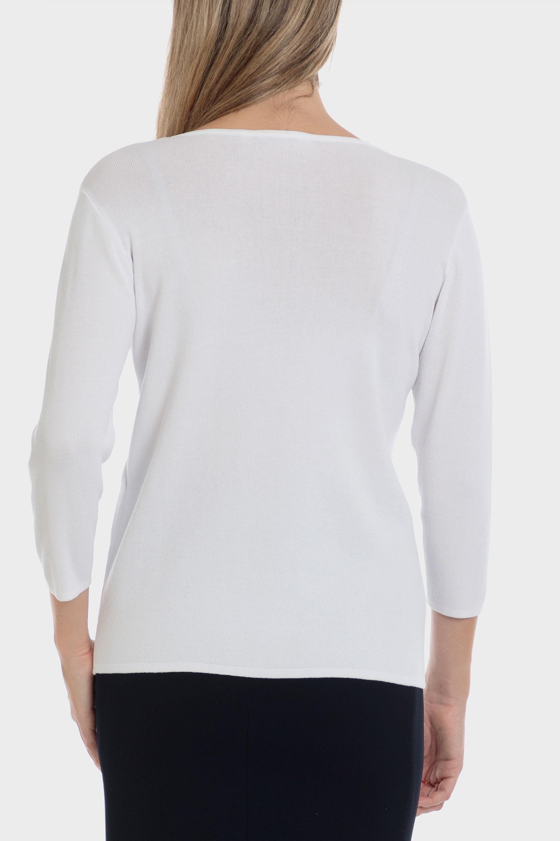 White Studded Sweater, , large image number 3