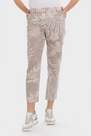 Punt Roma - Grey Printed Linen Trousers