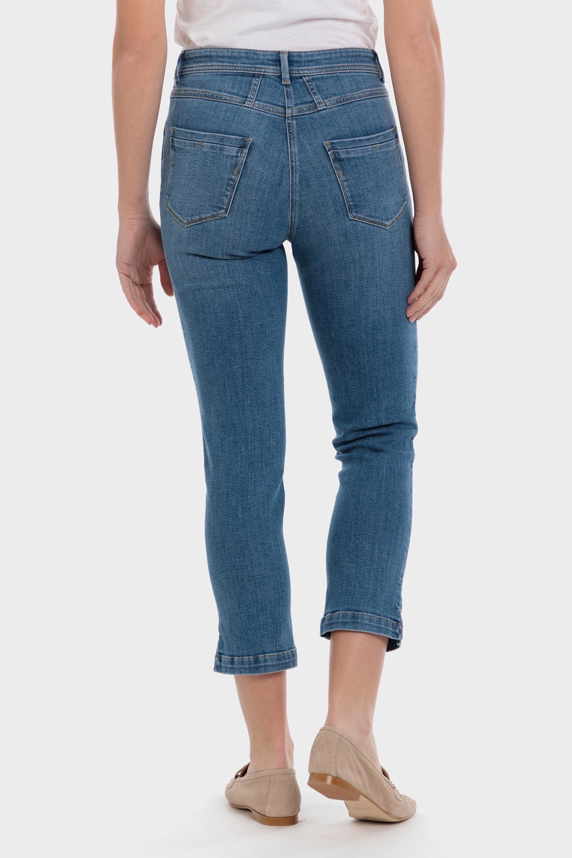 Punt Roma - Blue Denim Capri Trousers