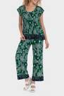 Punt Roma - Green Cashmere Print Trousers