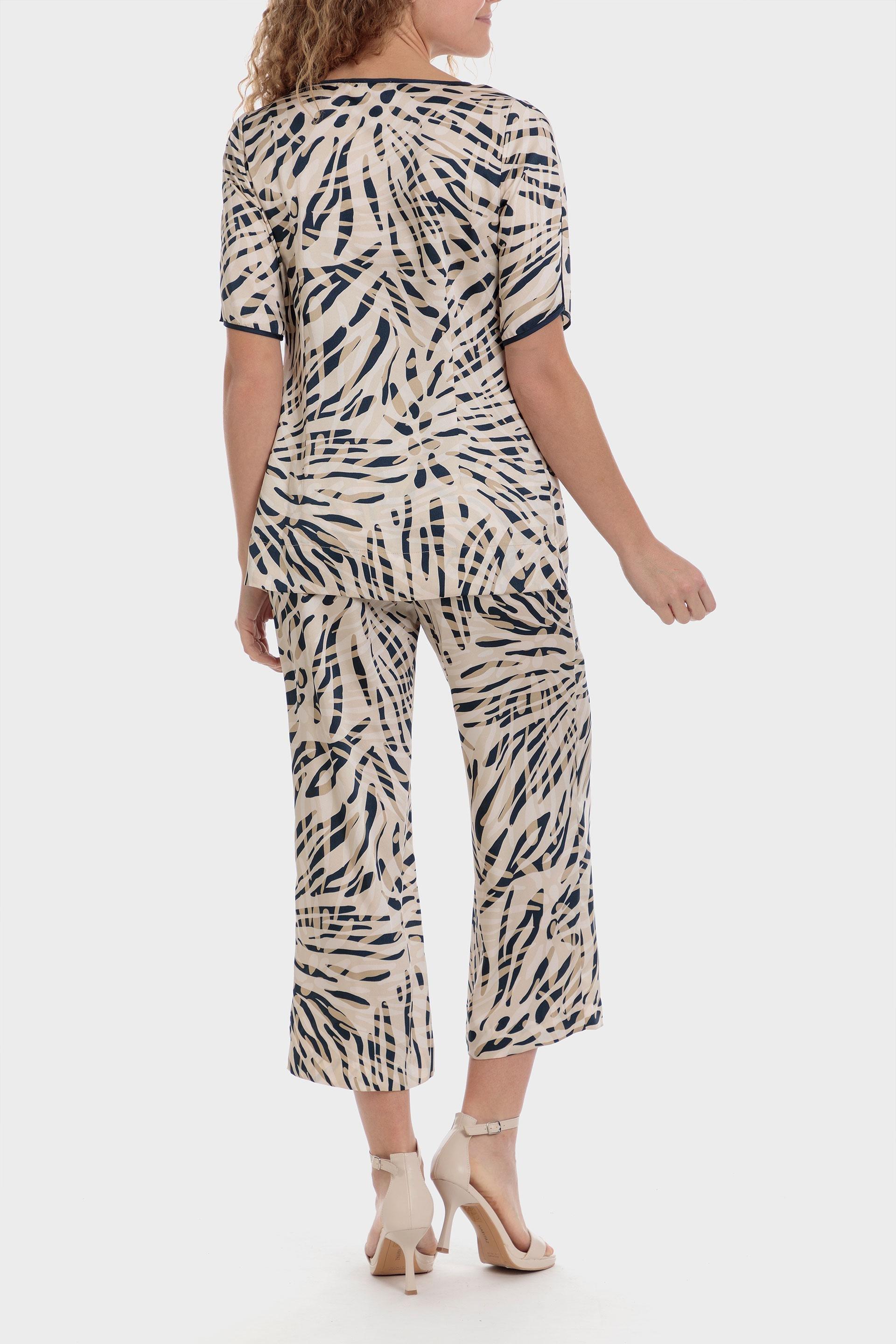 Black Printed Trousers, , large image number 3