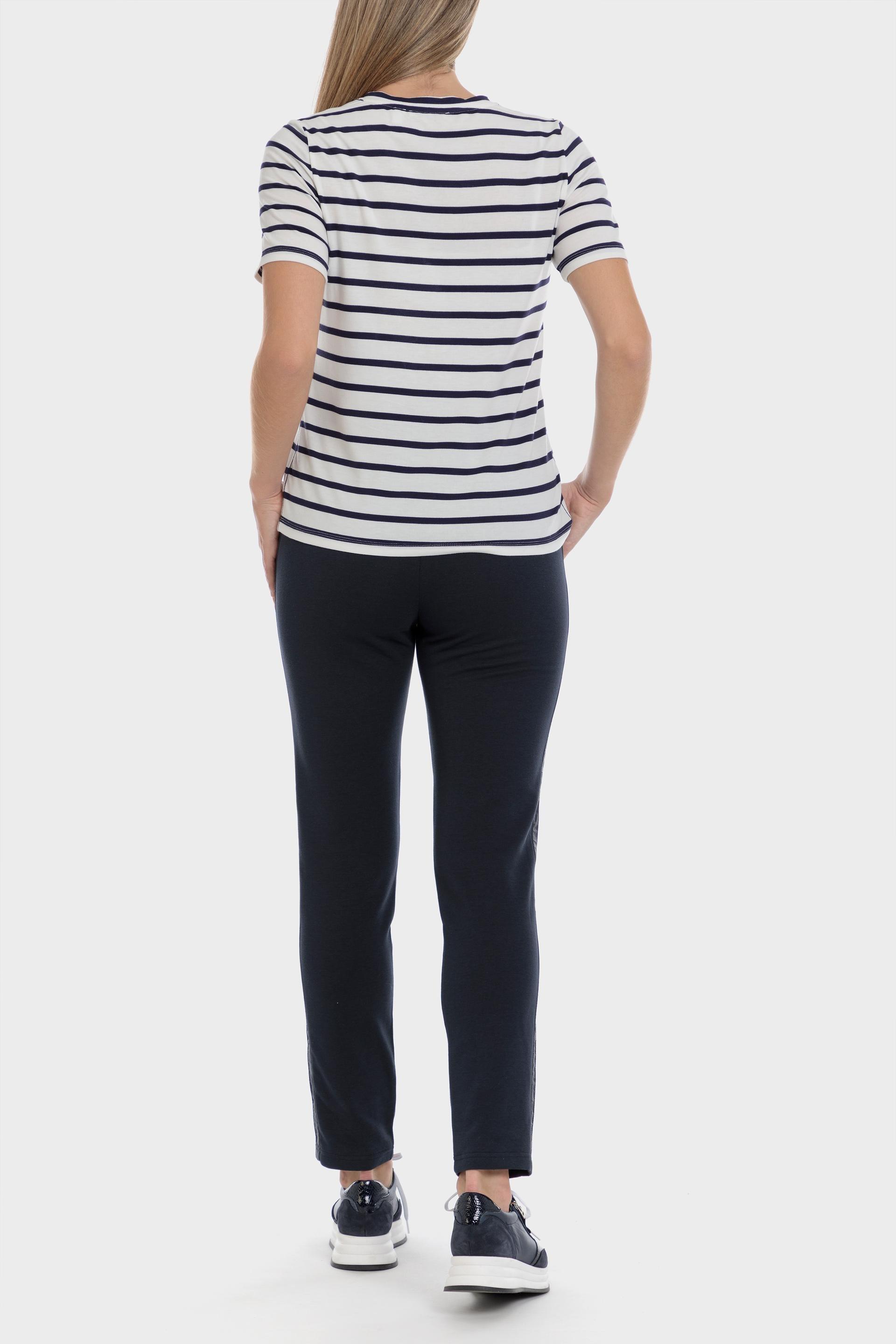 Punt Roma - Navy Side Stripe Trousers