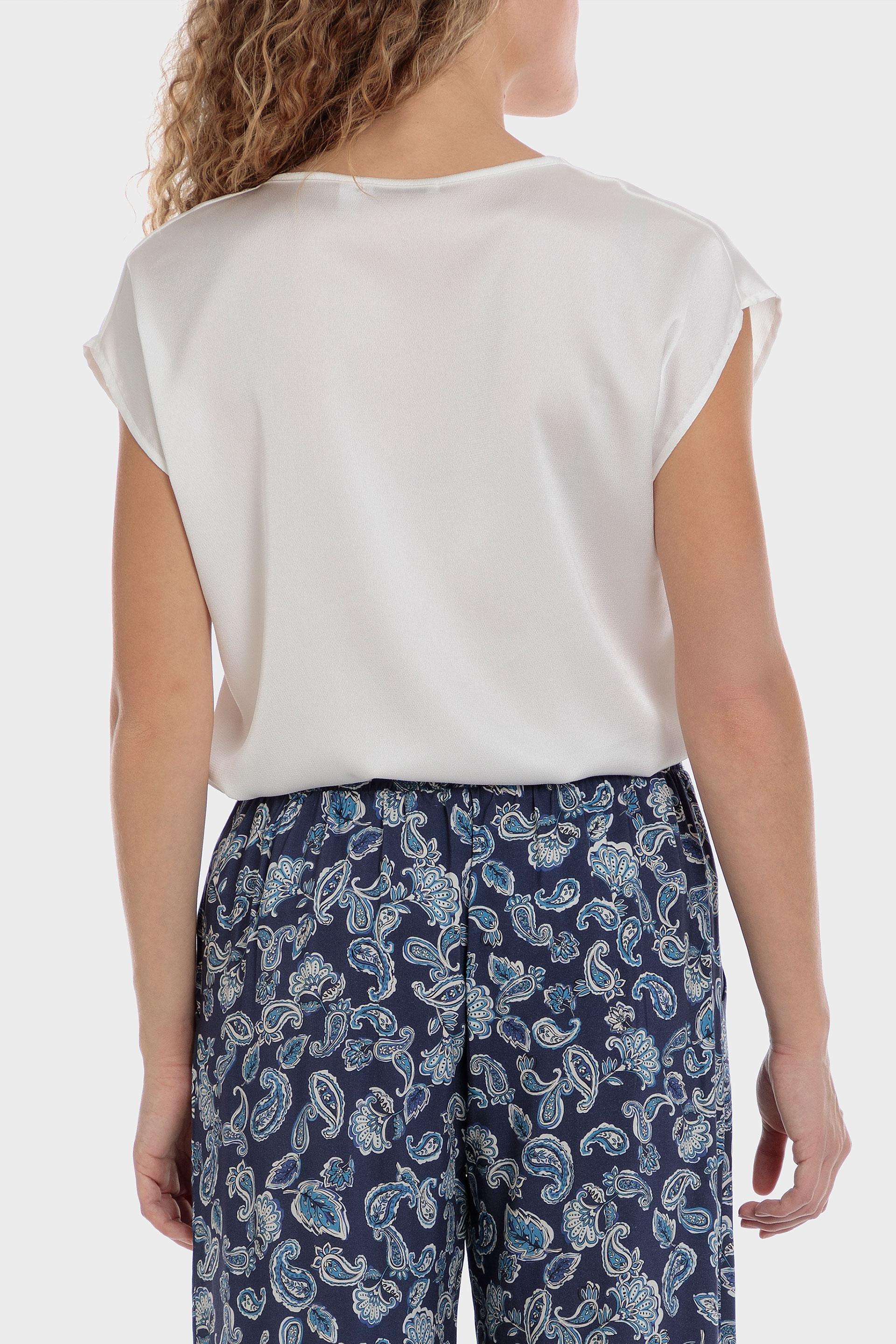 White V Neck Top, , large image number 2