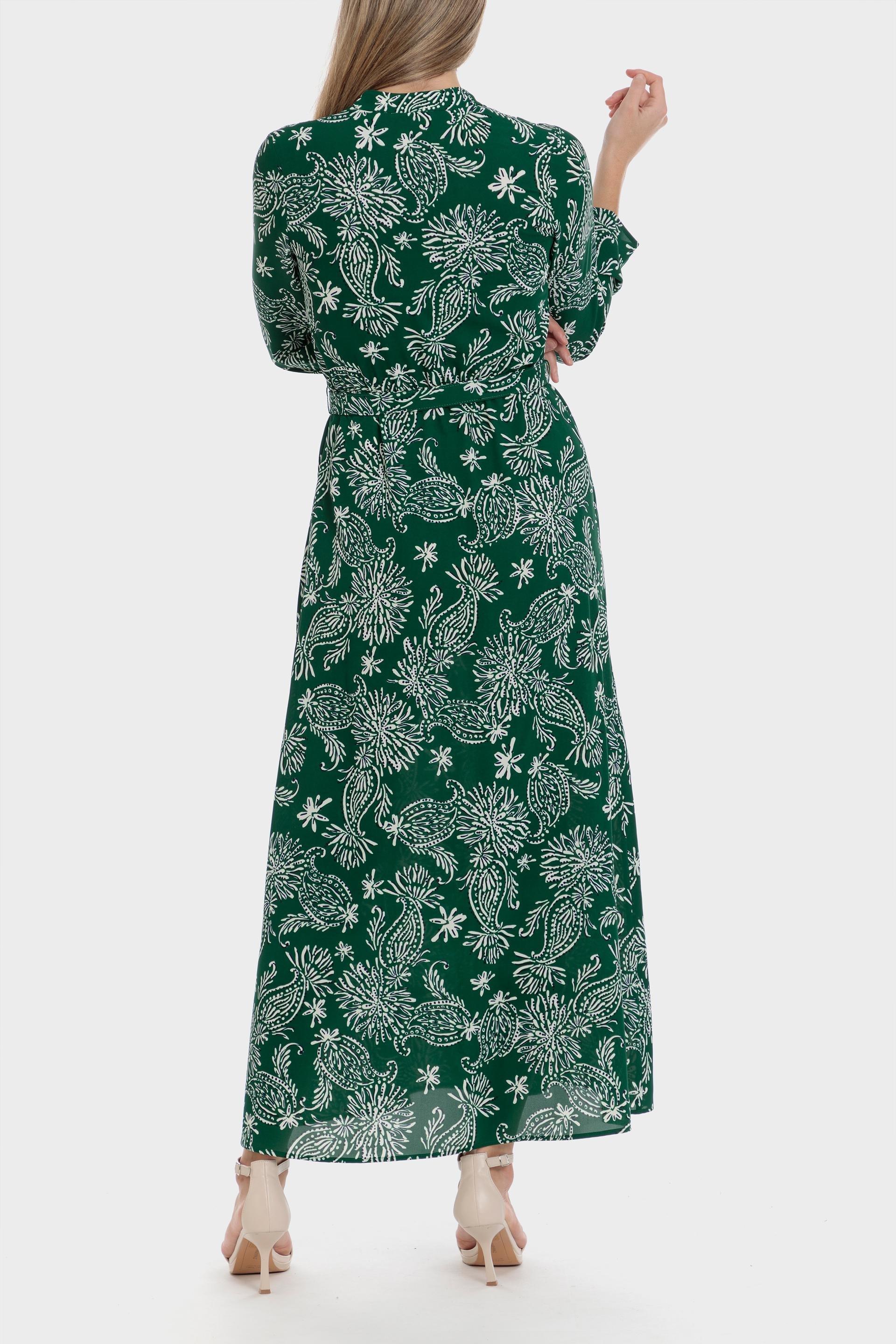 Punt Roma - Green Printed Dress