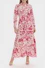 Punt Roma - Pink Printed Linen Dress