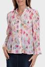 Punt Roma - Pink Floral Pleated Shirt