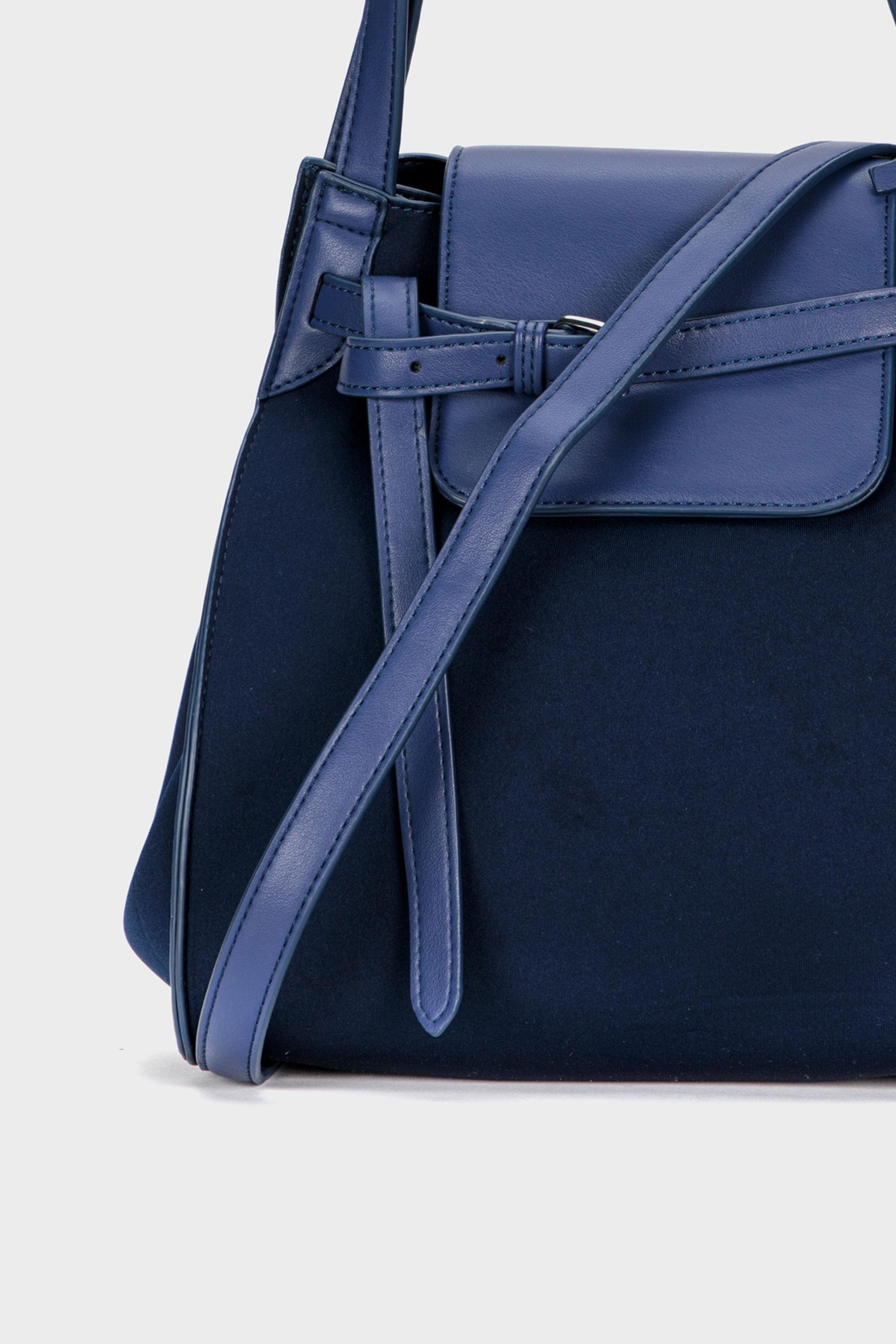 Navy Square Hand Bag, , large image number 1