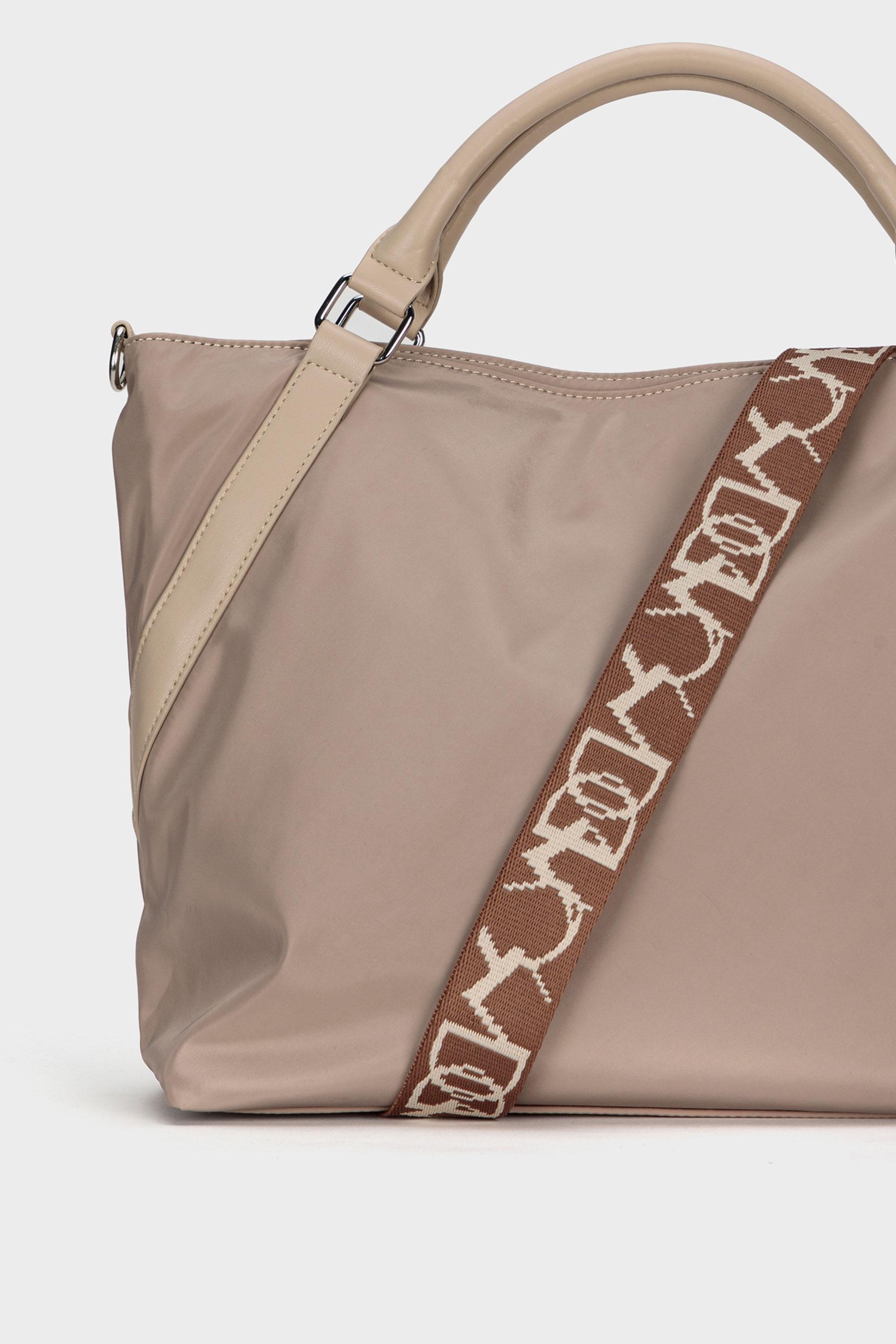 Beige Nylon Bag, , large image number 1