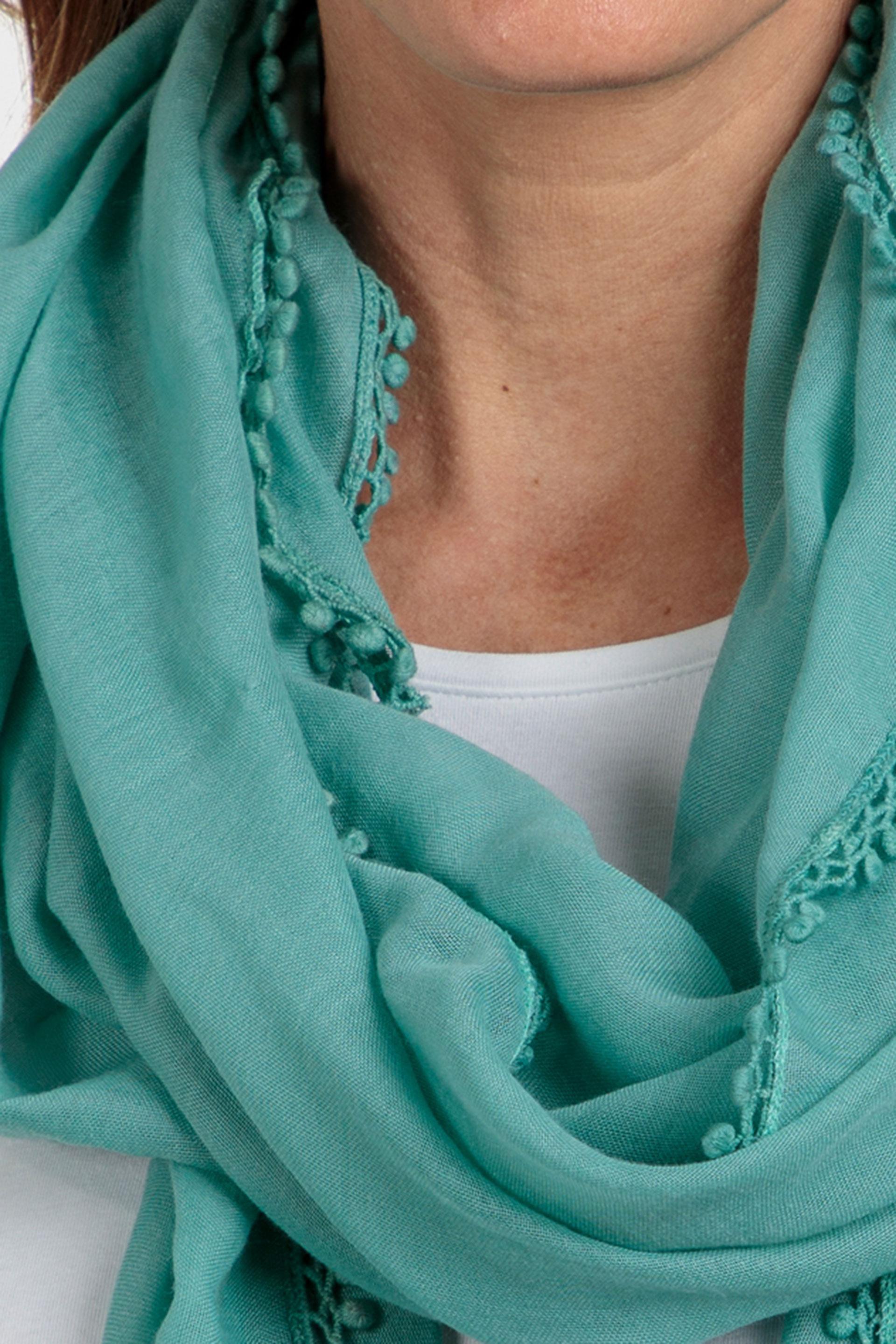 Blue Beaded Scarf, , large image number 1