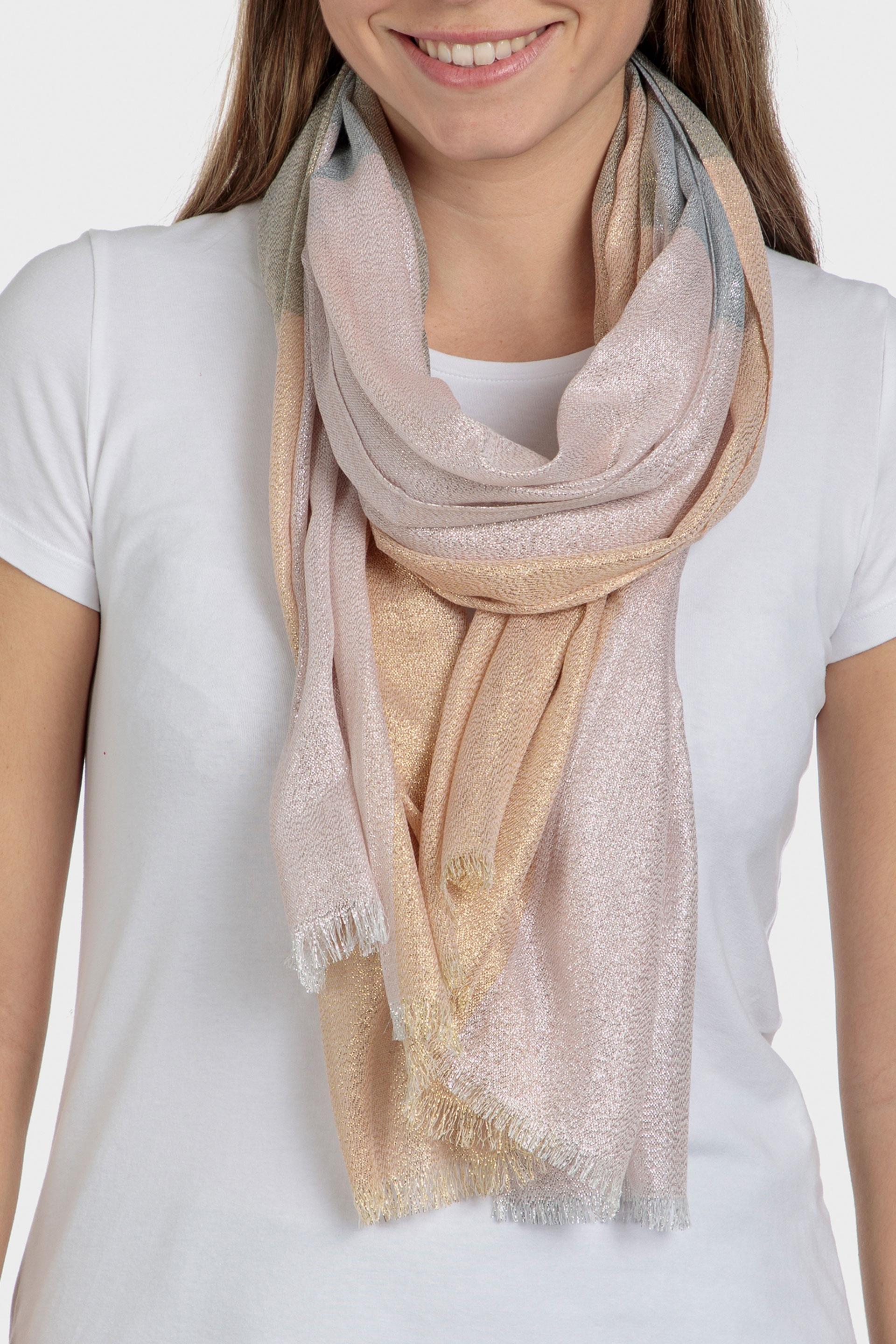 Beige Gradiant Pashmina Scarf, , large image number 0