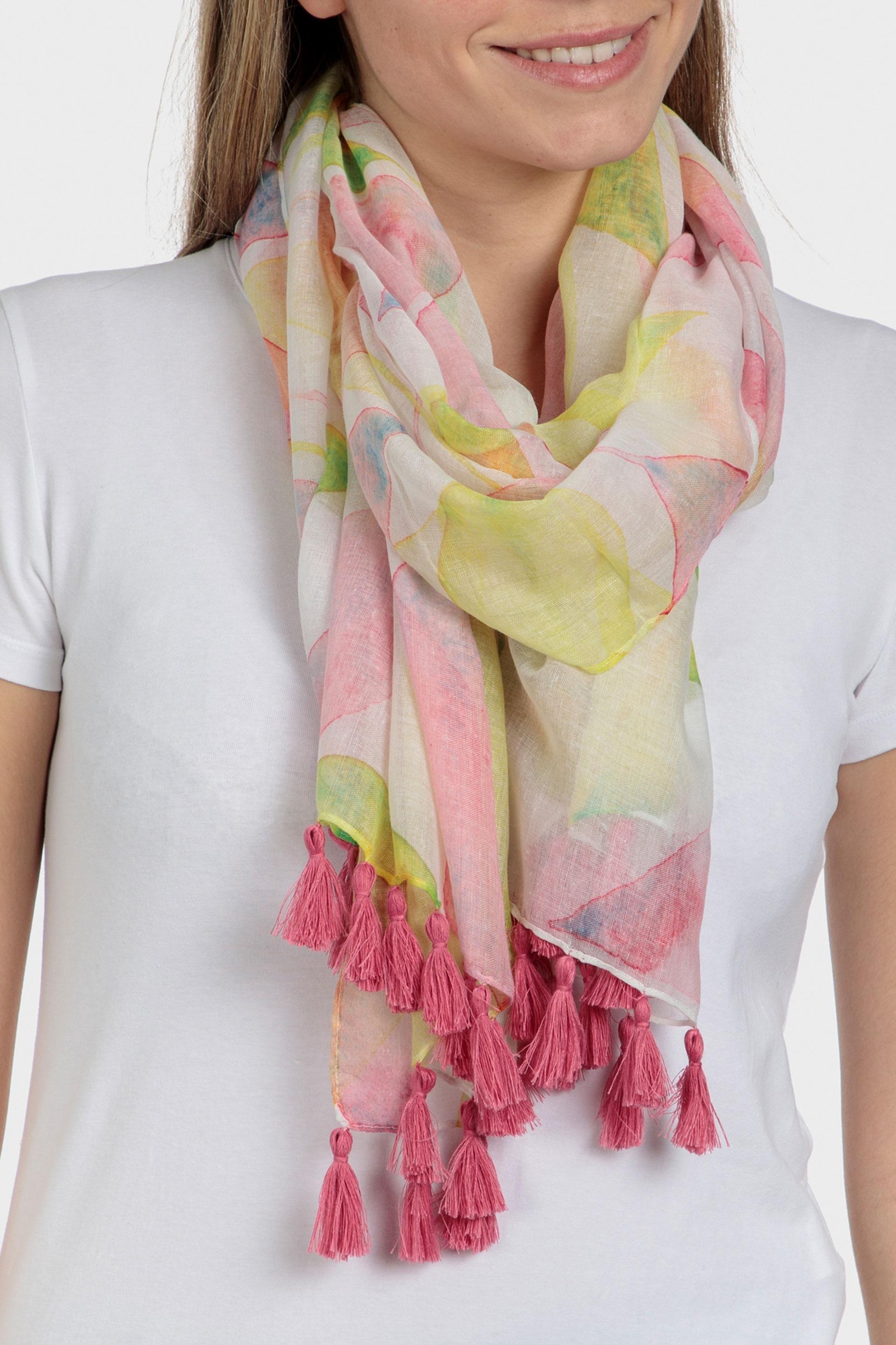 Multicolour Printed Scarf, , large image number 0