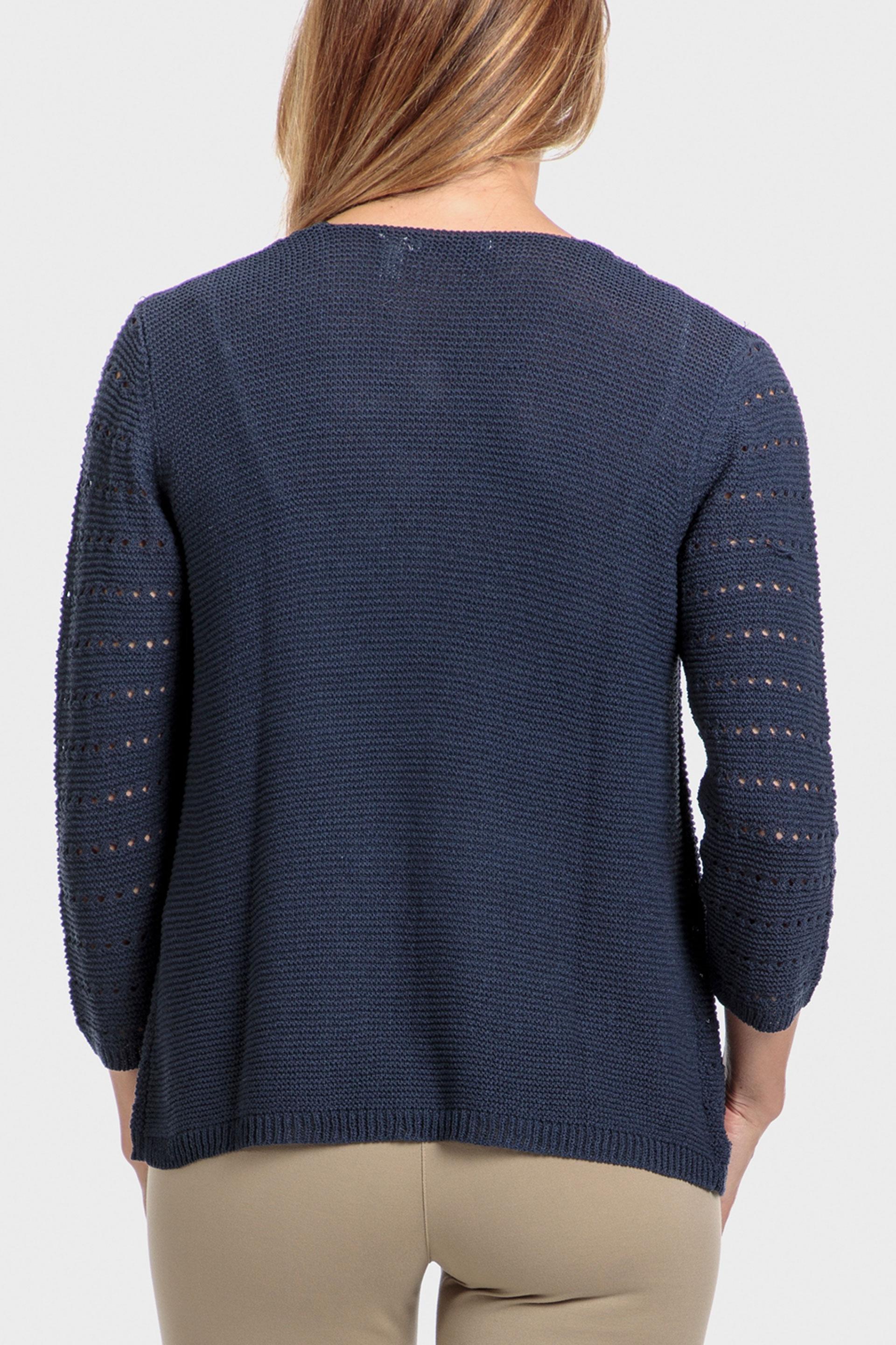 Punt Roma - Navy Openwork Jacket