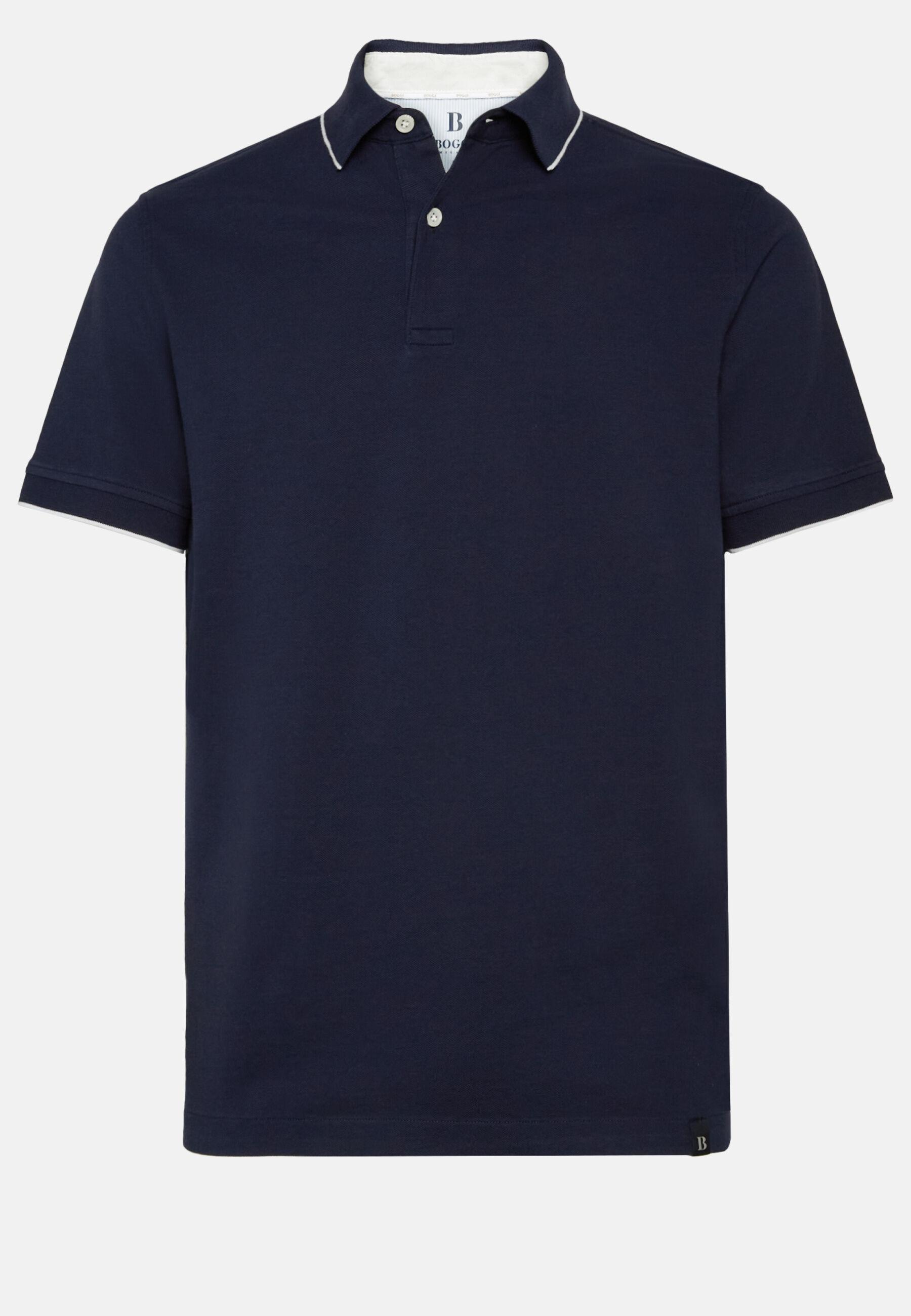 بولو سادة أزرق, Navy blue, large image number 4