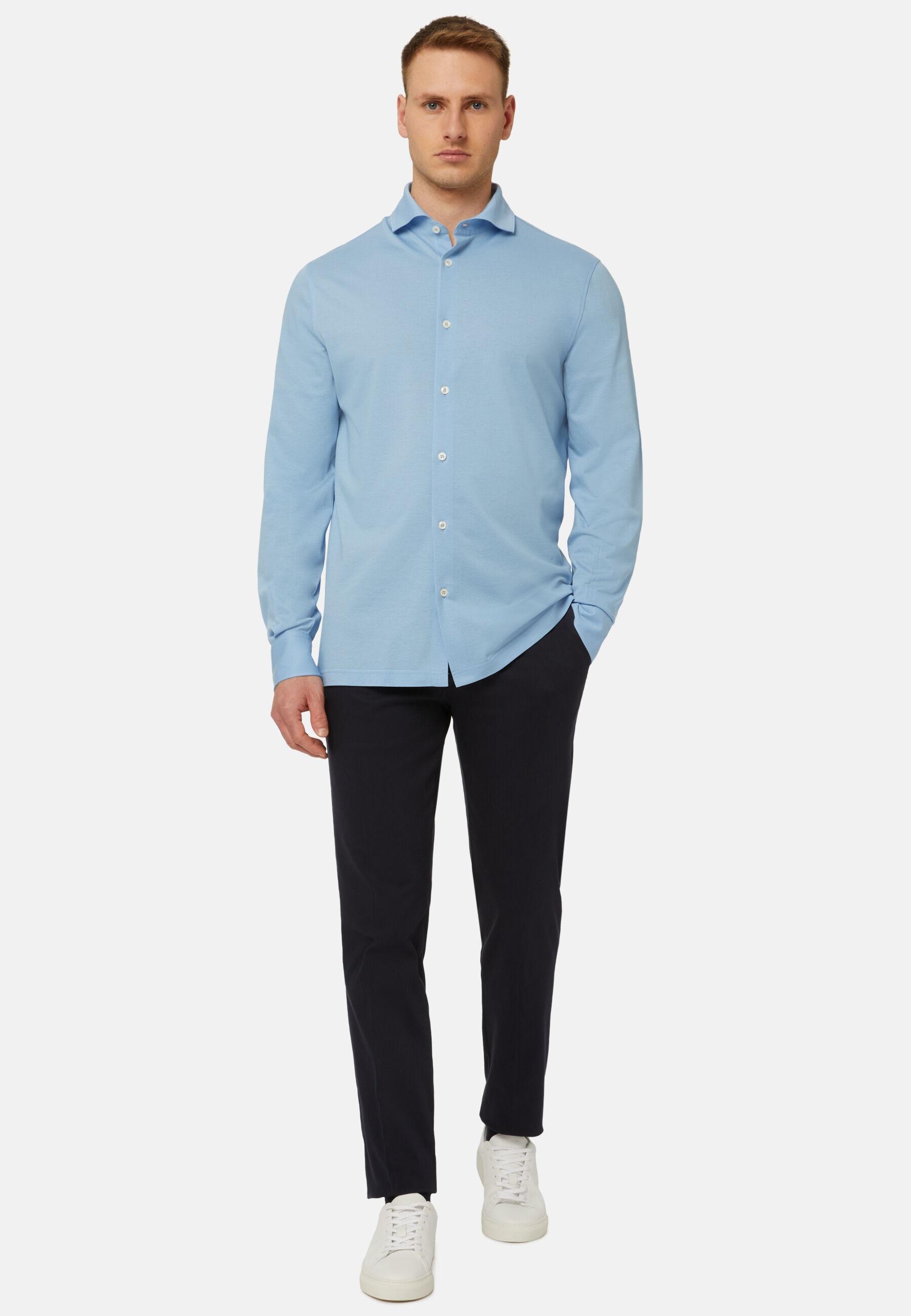 NAVY Stretch Cotton Tencel Panama Trousers, 3901_NAVY, medium