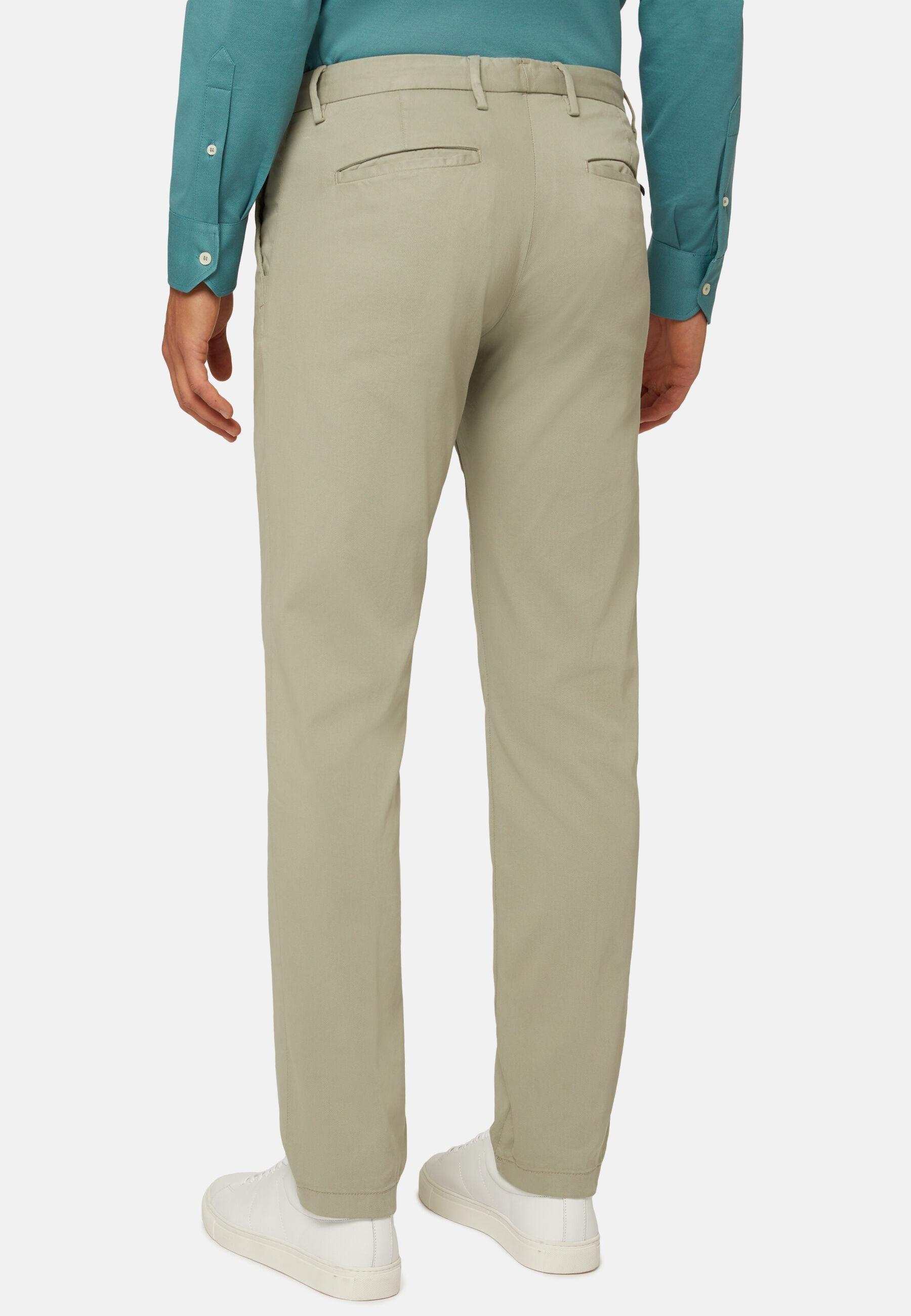 LTGR Stretch Cotton Tencel Panama Trousers, Light grey, large image number 2