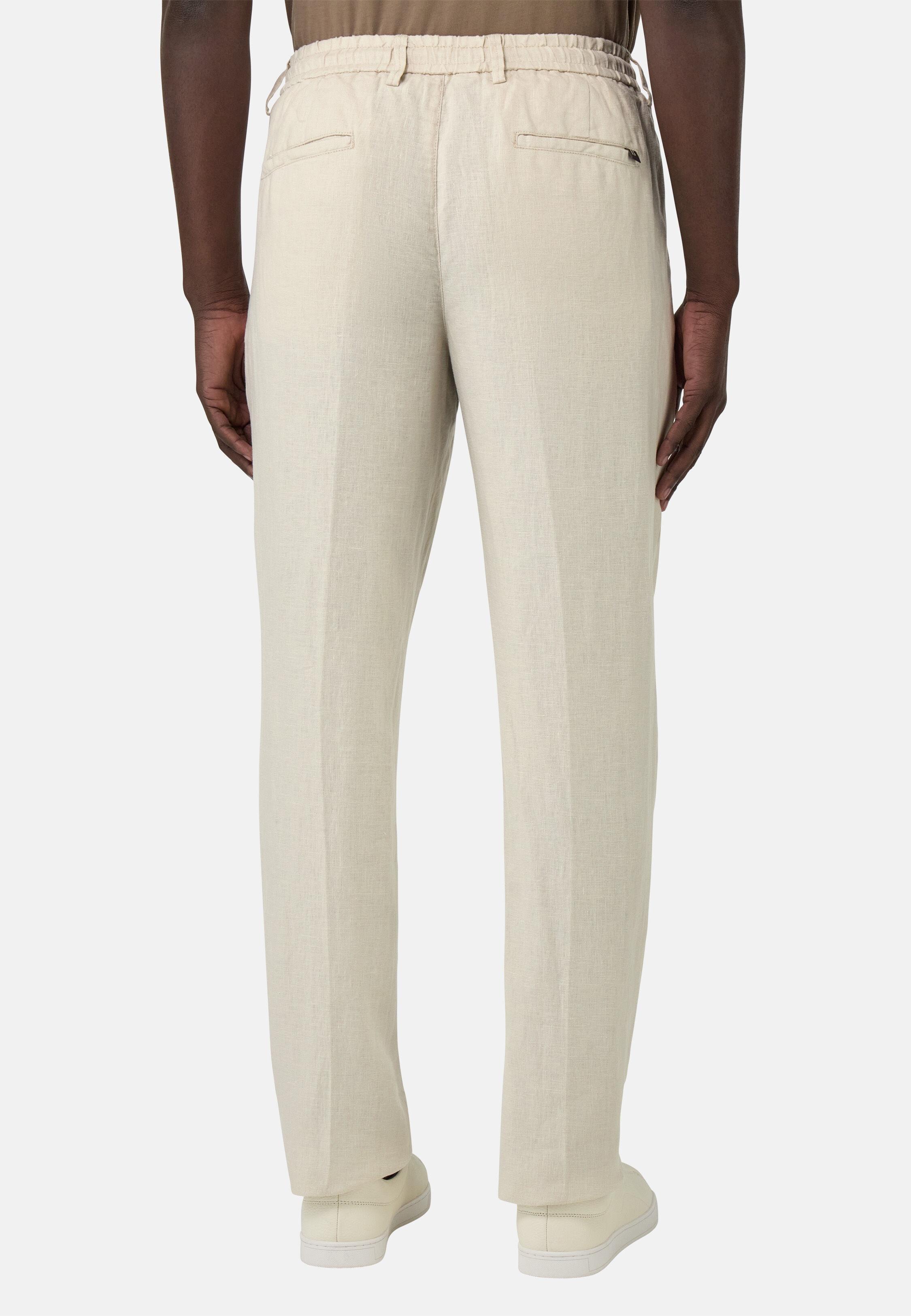SAND Linen City Trousers, Sand, large image number 2