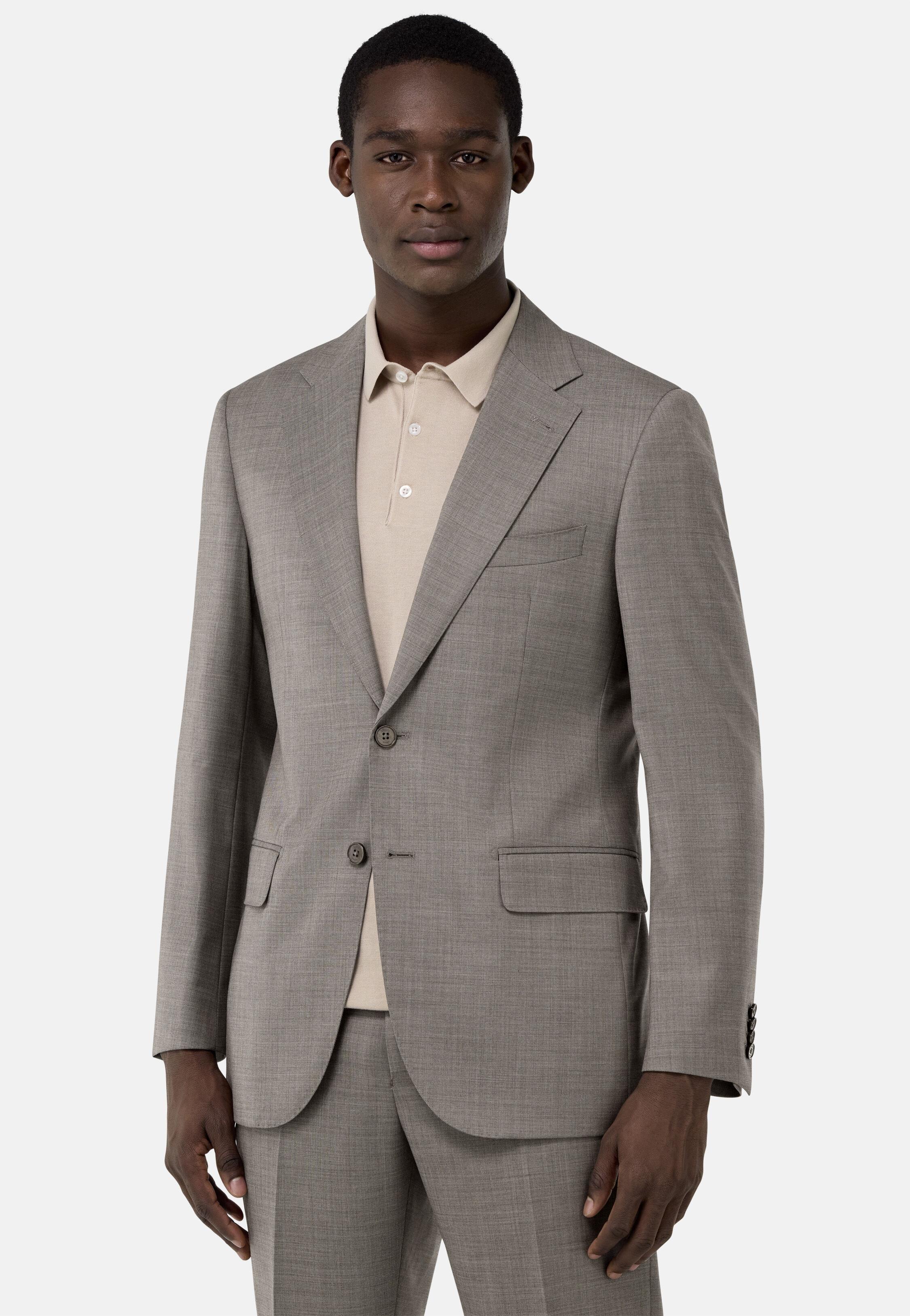 TAUP Stretch Wool Suit, Taupe, large image number 0