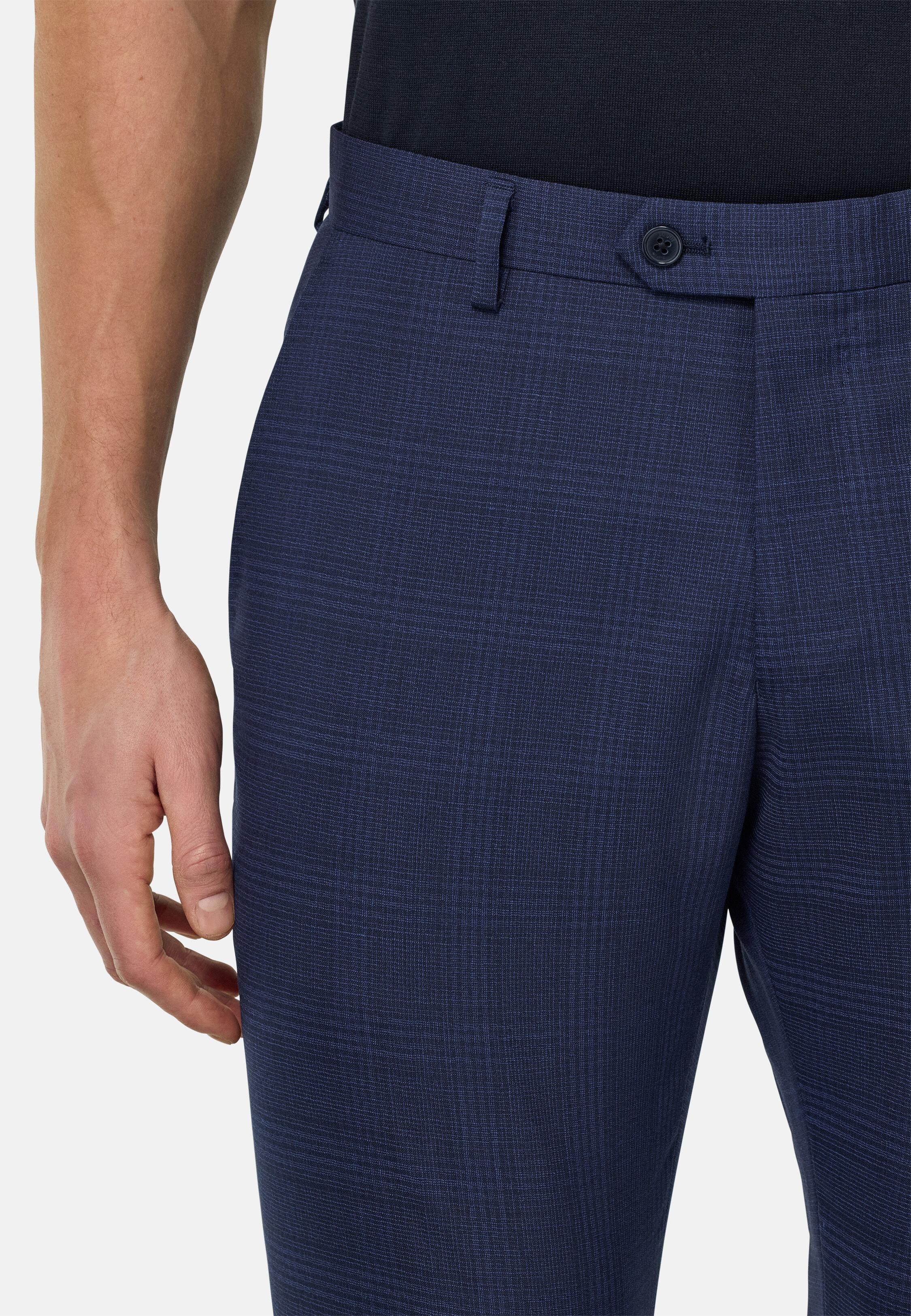 NAVY Stretch Wool Blend Suit, Navy blue, large image number 3