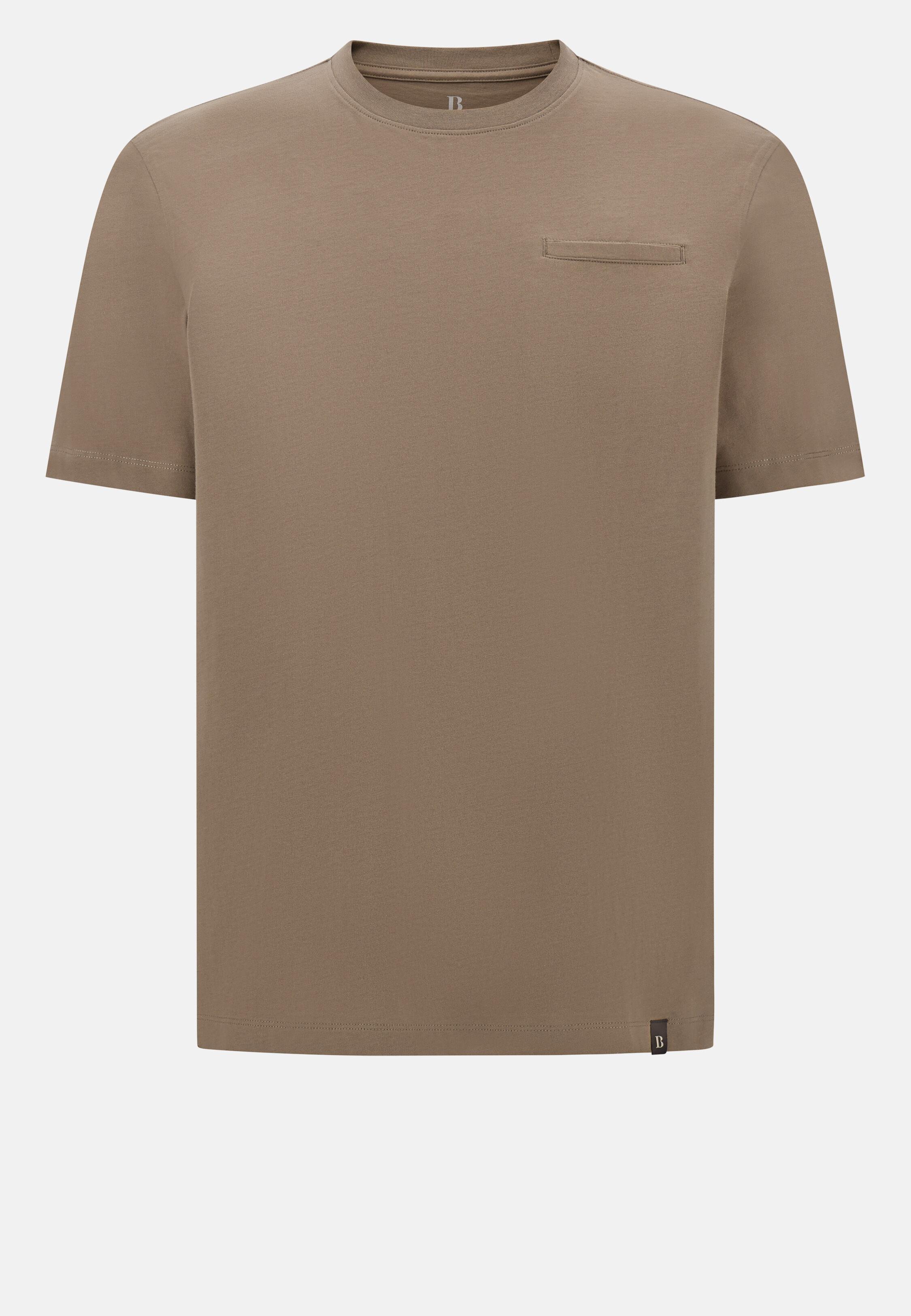 TAUP Cotton Jersey T-Shirts with Breast Pockets, Taupe, large image number 2