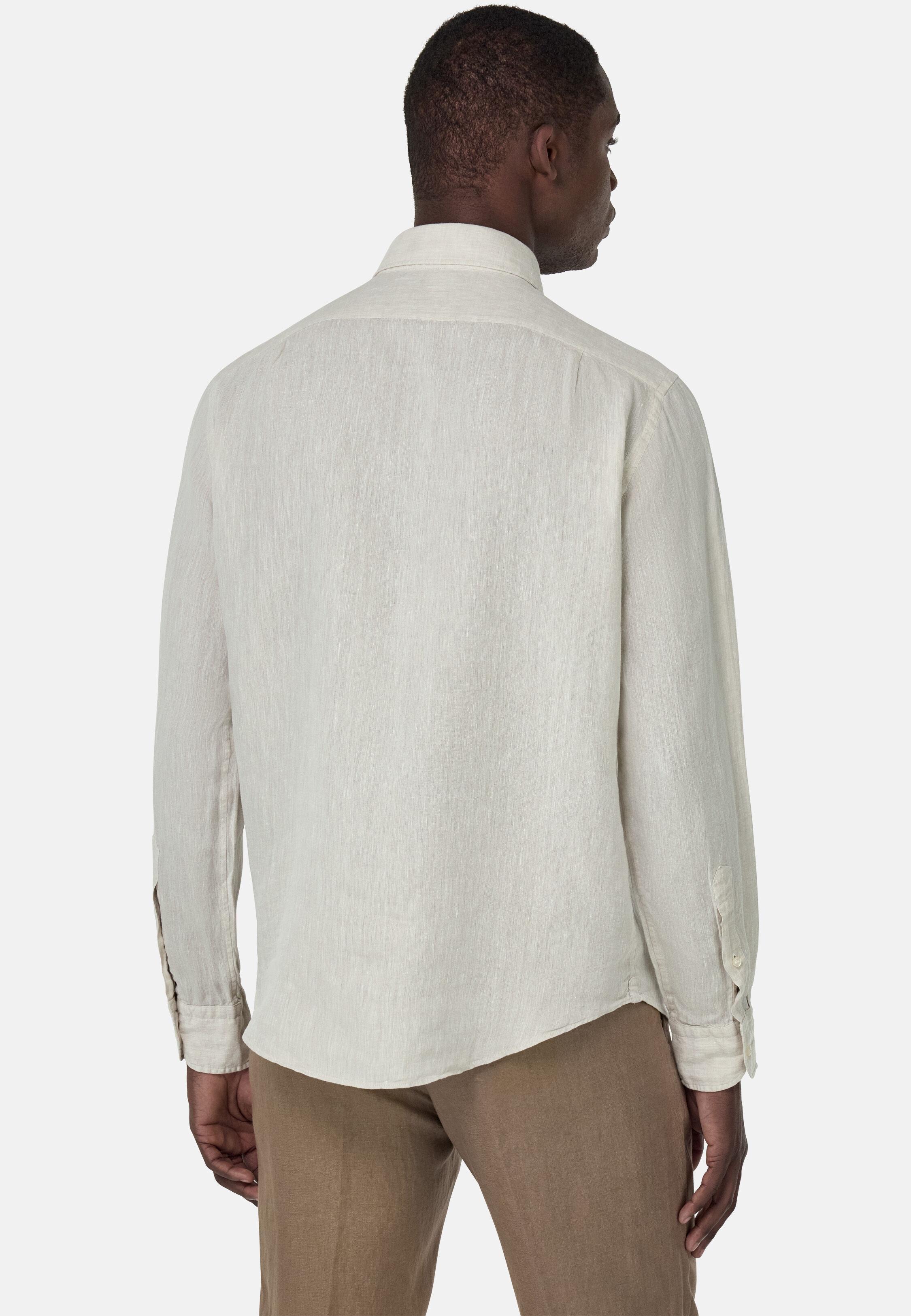 SAND Linen Shirt Regular Fit, Sand, large image number 1