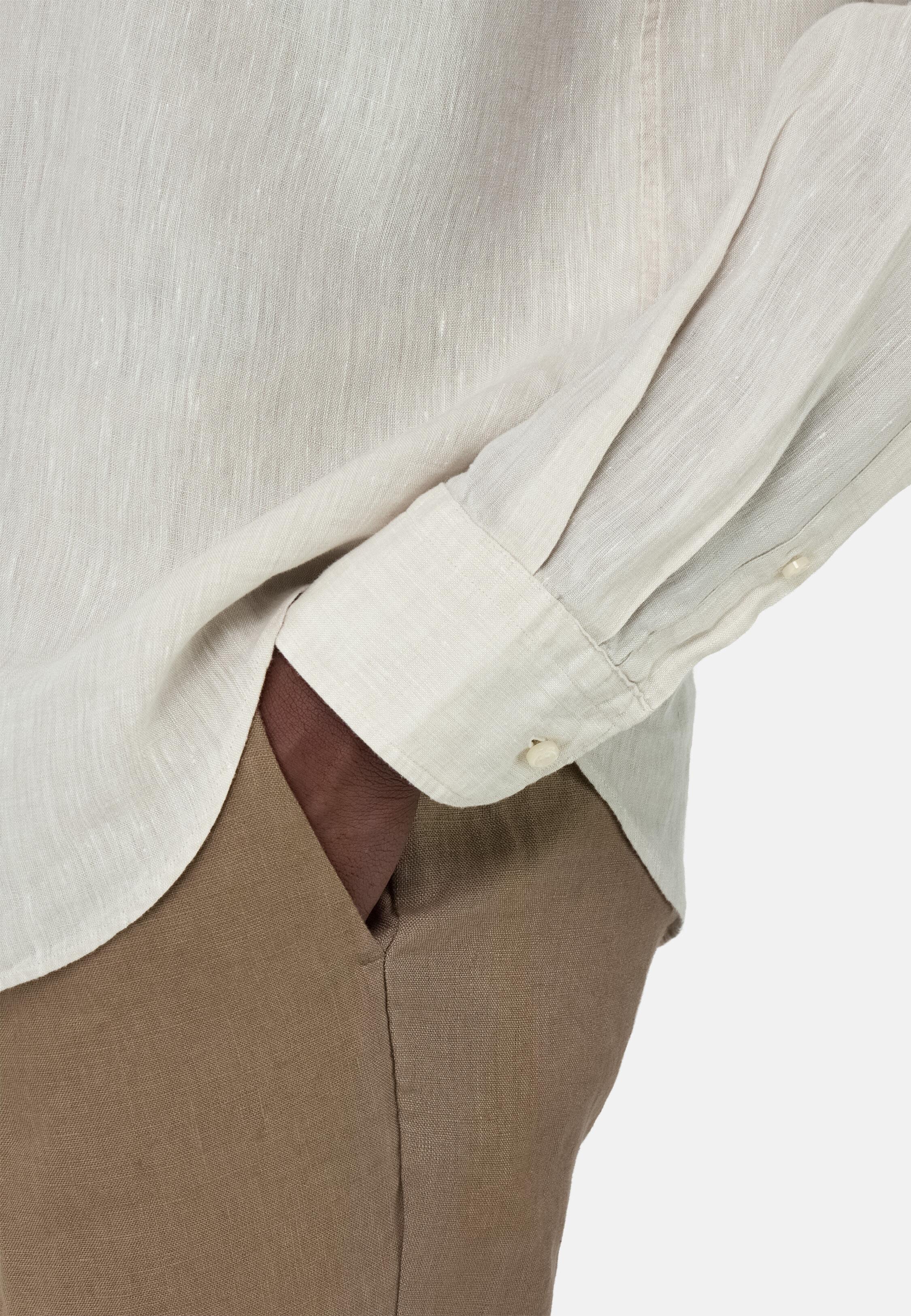 SAND Linen Shirt Regular Fit, Sand, large image number 2