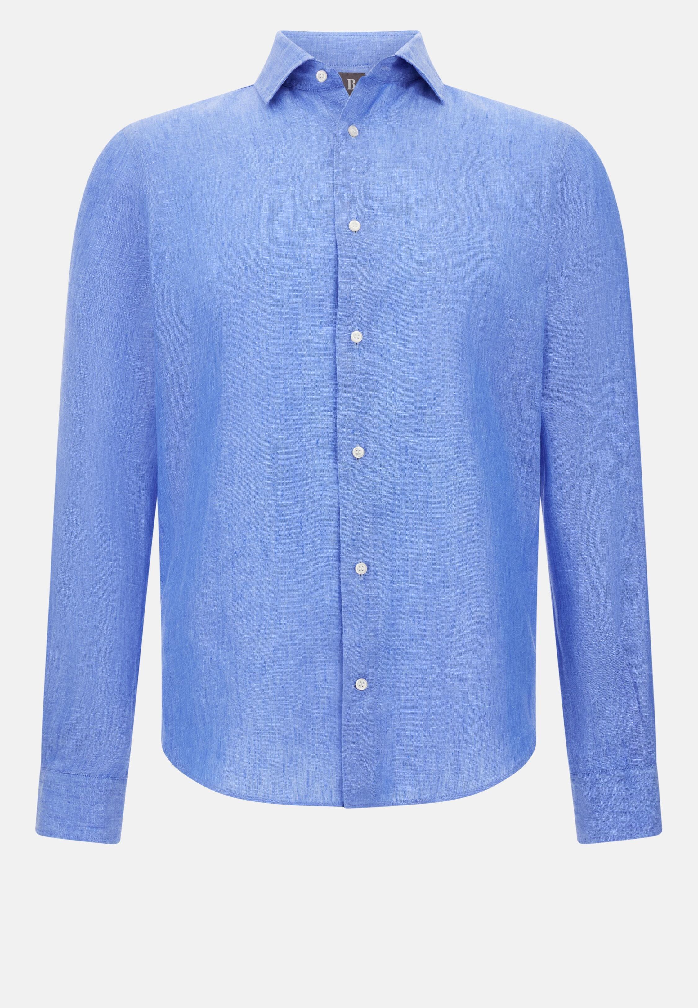 INDI Linen Shirt Regular Fit, Indigo, large image number 4