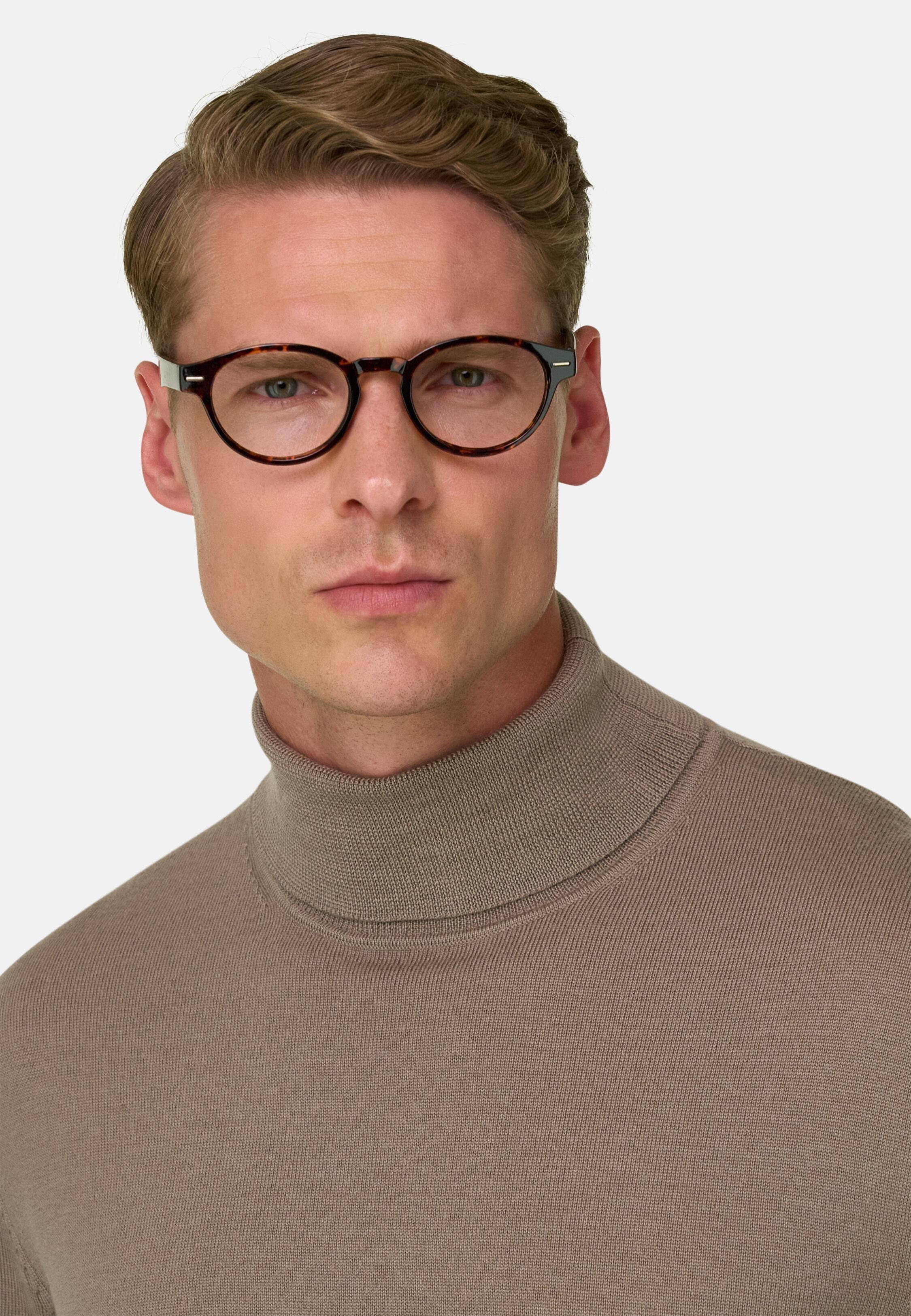 Turtleneck Jumper in Merino Wool, Taupe, Taupe, large image number 1