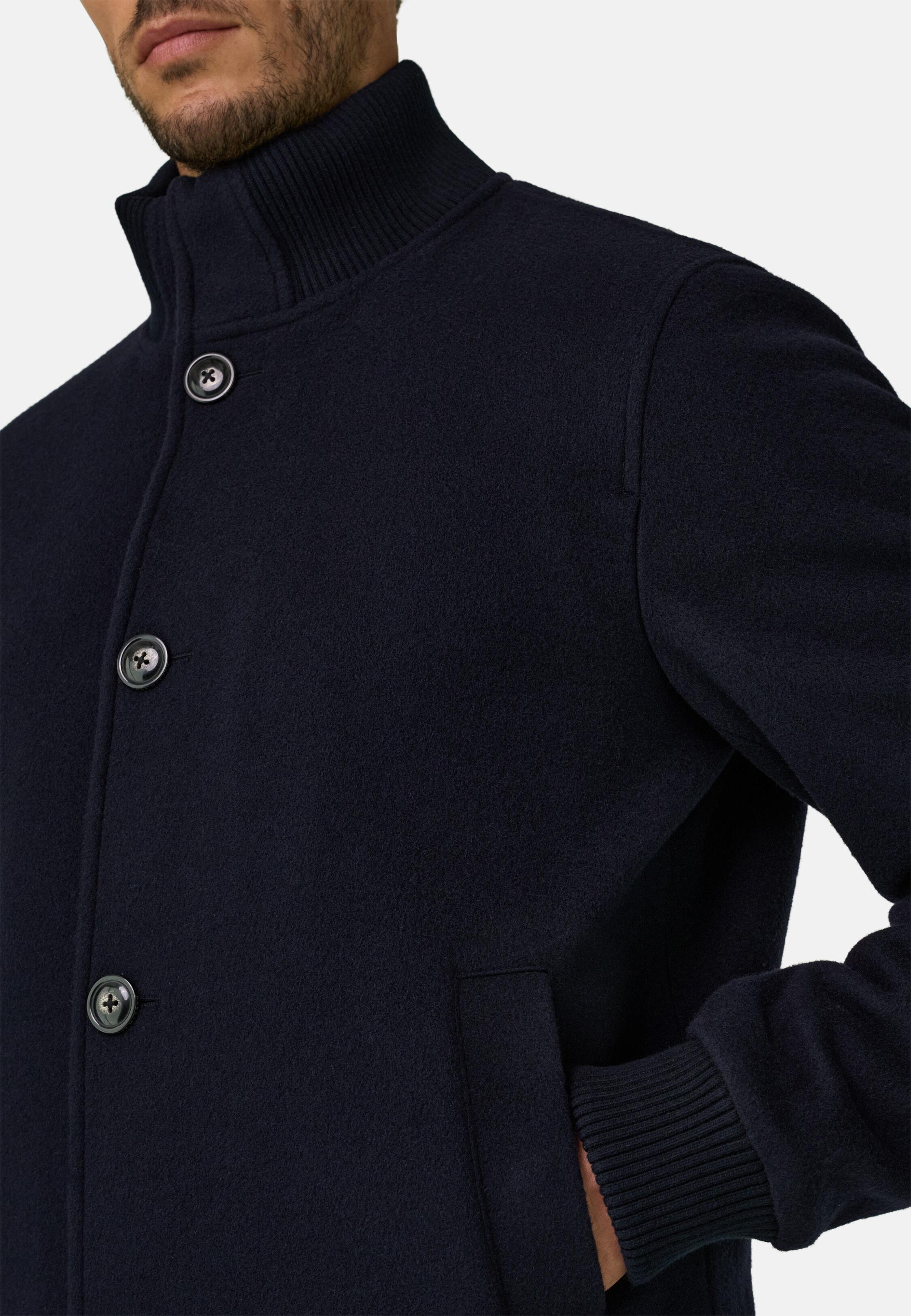 Wool Blend Blouson Navy blue, Navy blue, medium