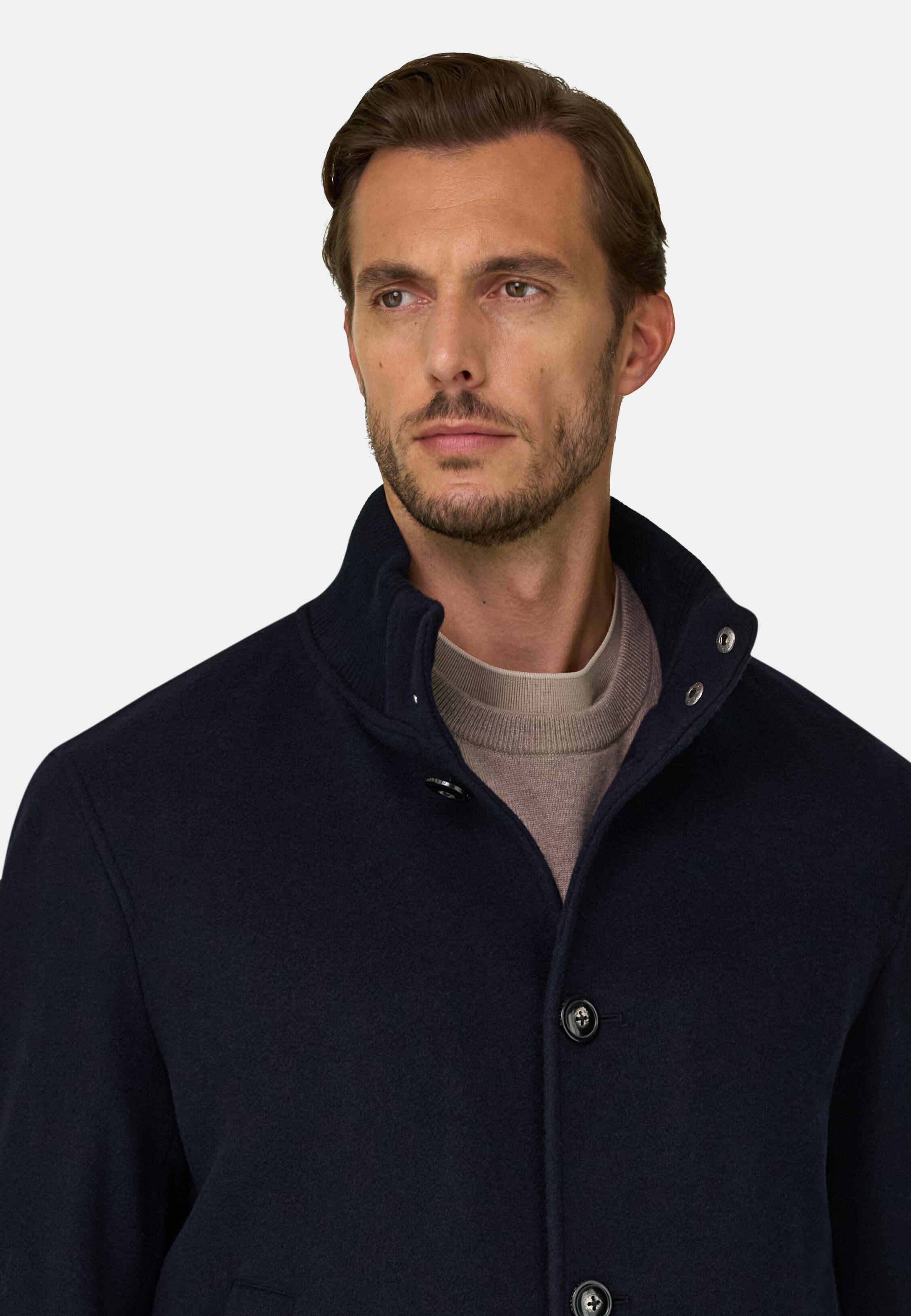 Wool Blend Blouson Navy blue, Navy blue, large image number 3
