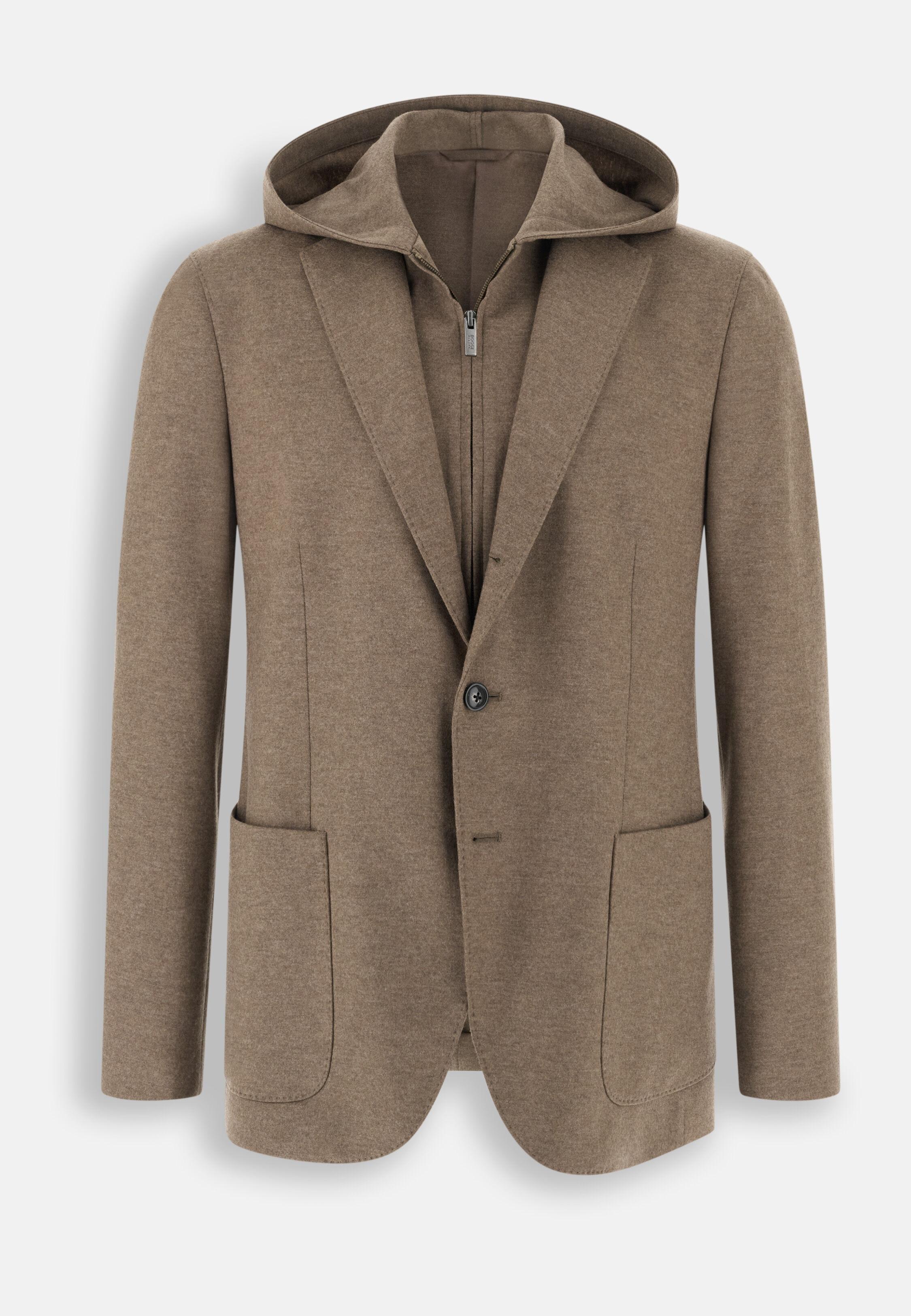 Sweatshirt Blazer Madison in Wool Blend, Beige, Beige, large image number 4