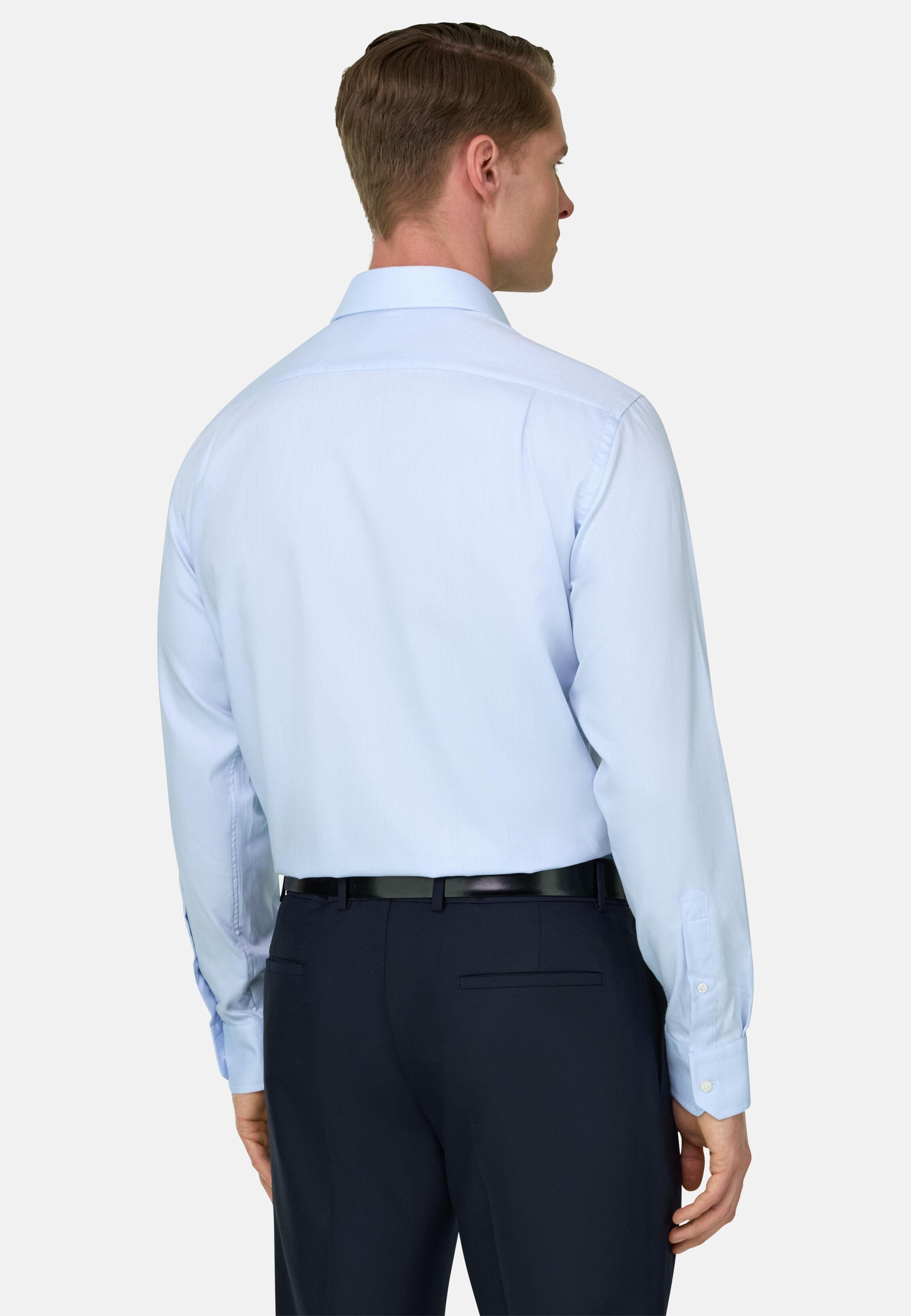 Dobby Windsor Collar Shirt Regular Fit Blue, Light Blue, large image number 1