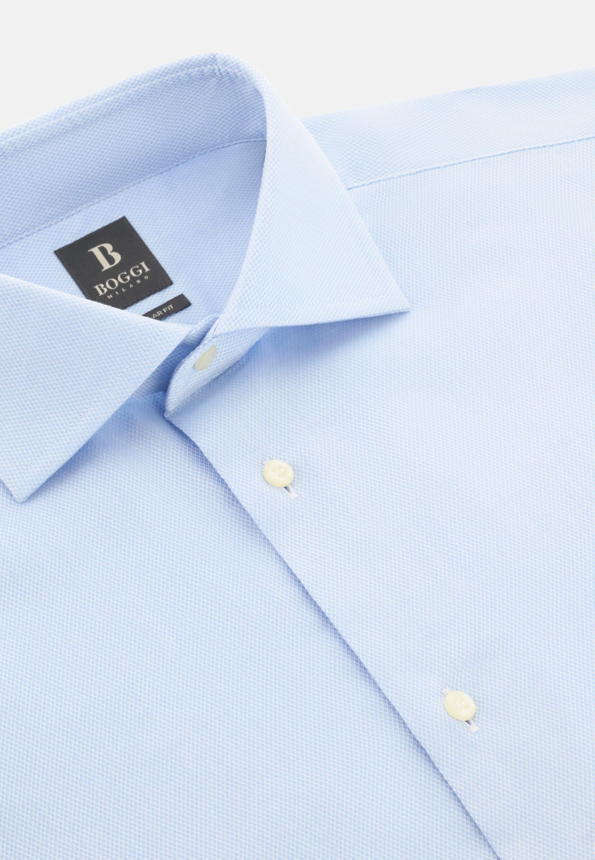 Dobby Windsor Collar Shirt Regular Fit Blue, Light Blue, large image number 3
