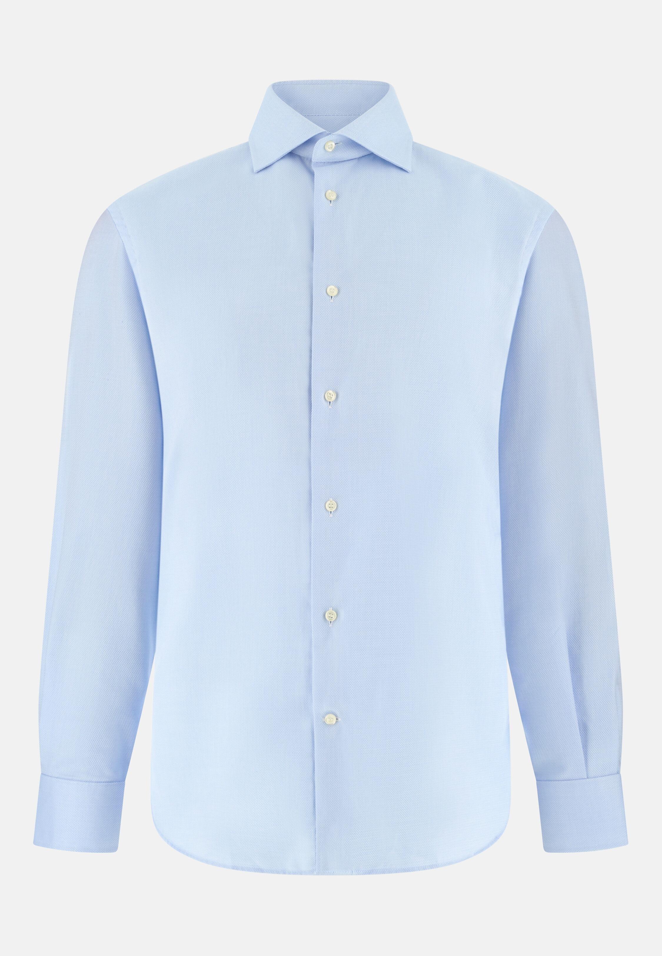 Dobby Windsor Collar Shirt Regular Fit Blue, Light Blue, large image number 4
