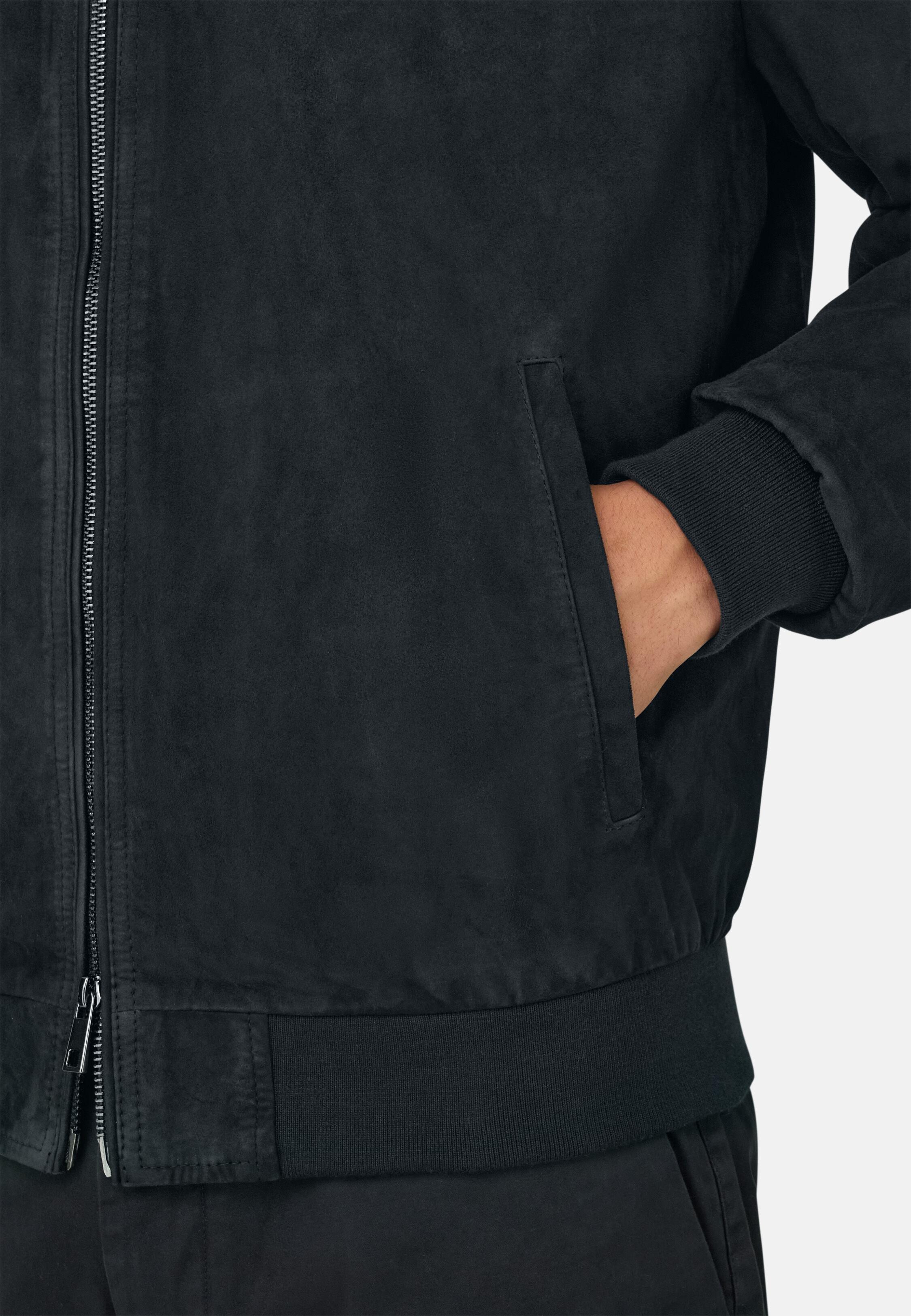 Suede Bomber Blue, Navy blue, large image number 2