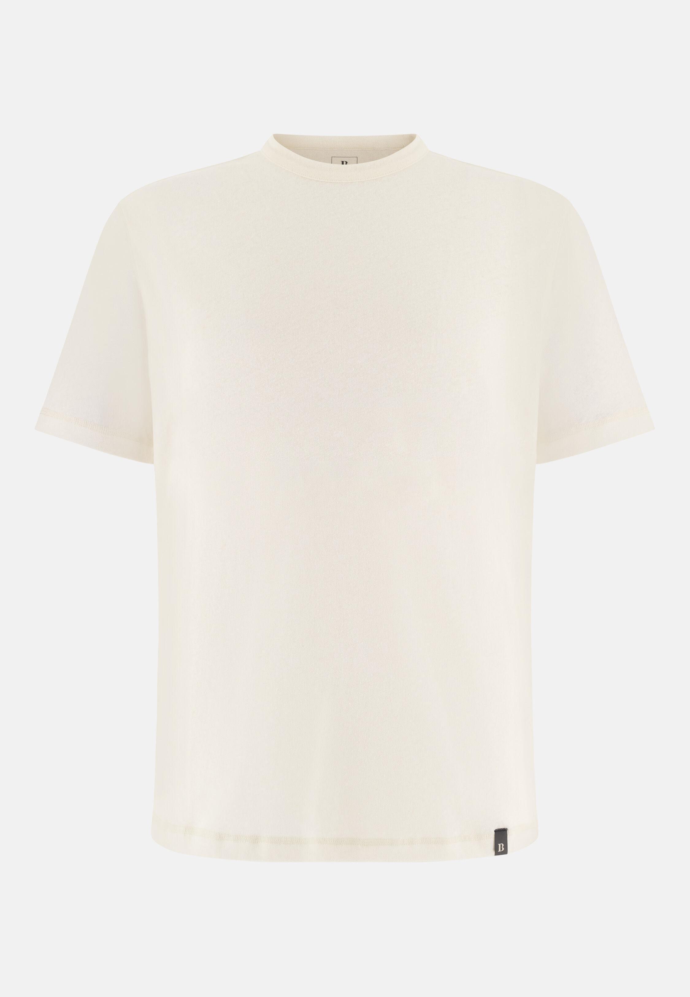 T Shirt Cotton Linen White, White, large image number 3