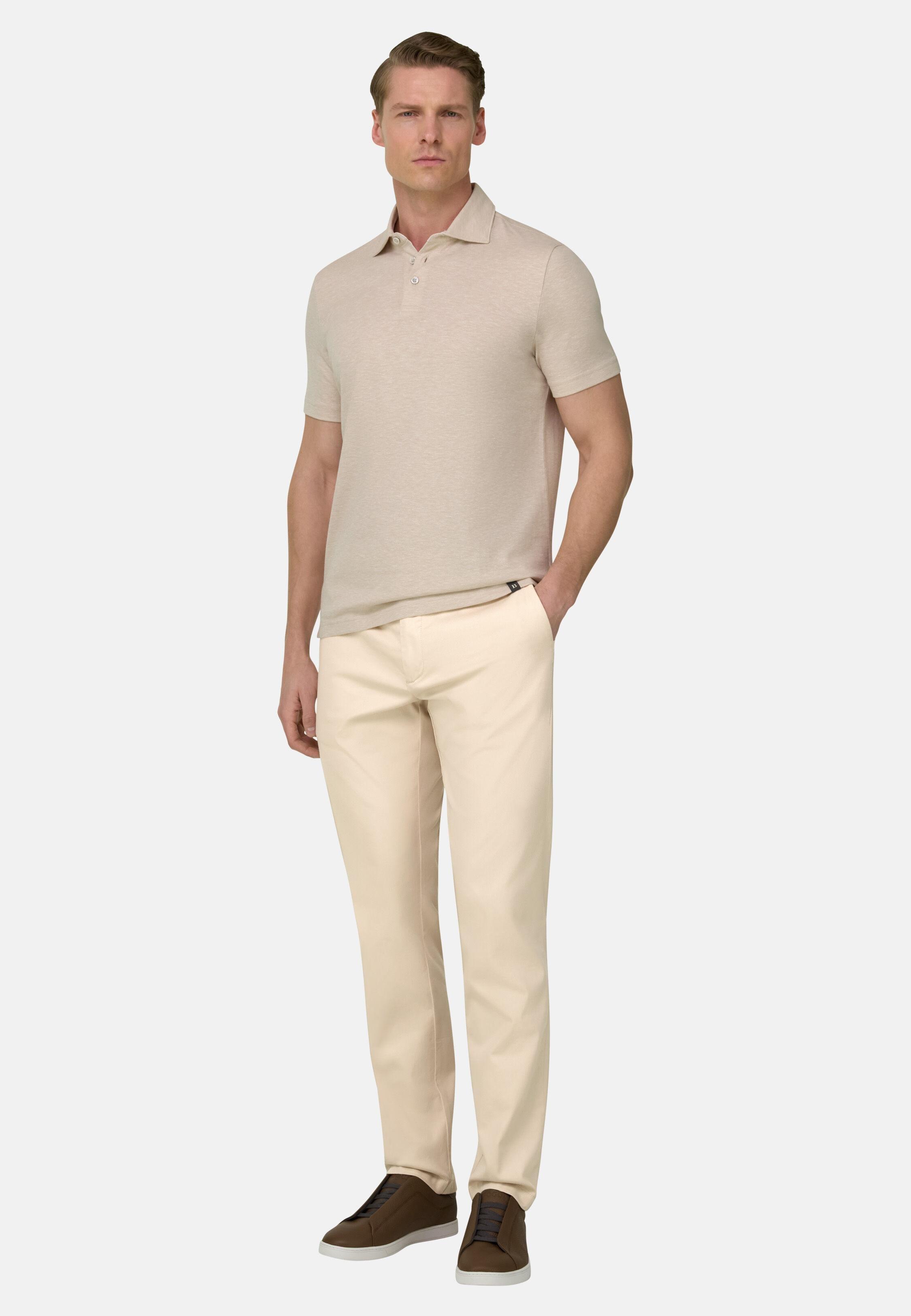 Pants in Cotton TENCEL Panama, Sand, Sand, large image number 2