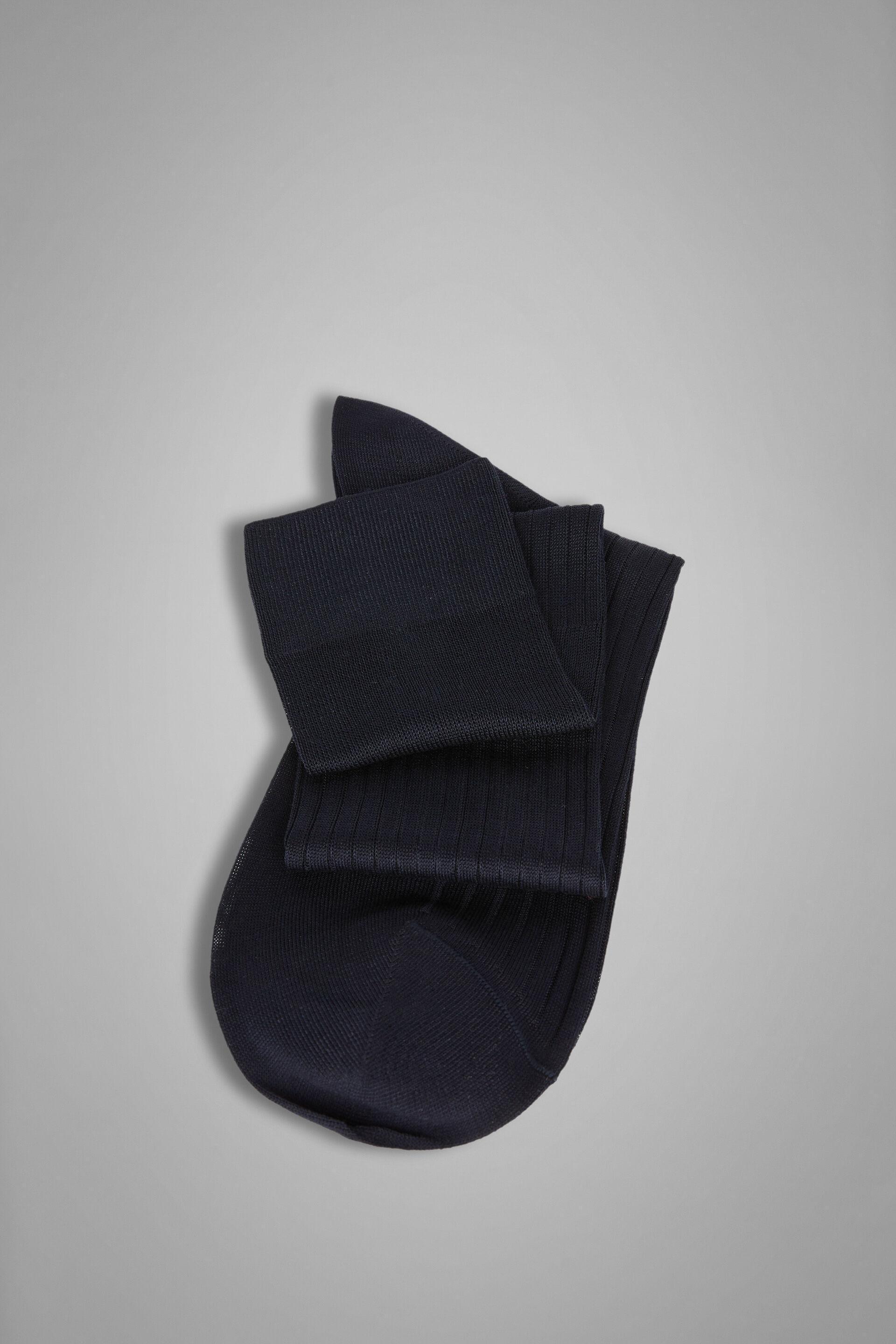 جوارب قطن مضلعة زرقاء, Blue, medium