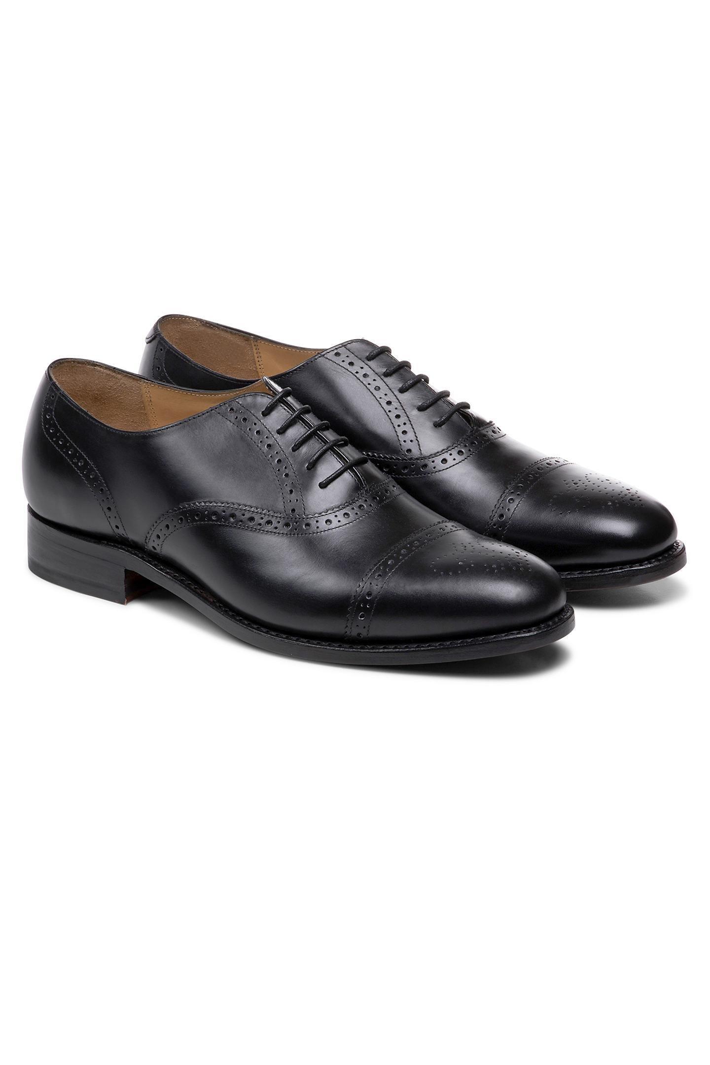 Black Classic Goodyear Construction Leather Shoe, , large image number 0