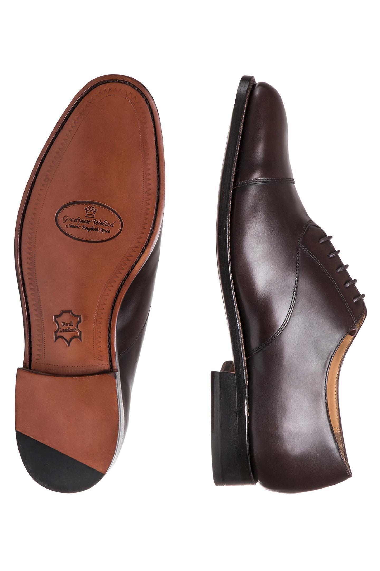 حذاء كلاسيكي جلد بلمعة بني, Express, large image number 2