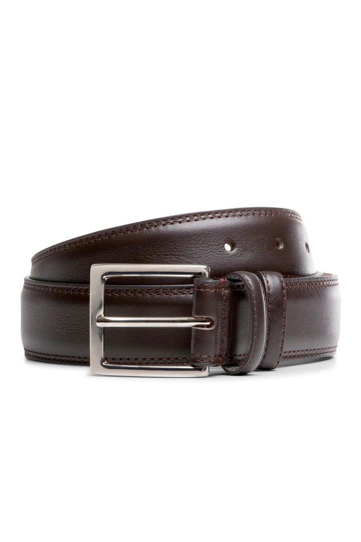 Brown Leather Belt, , large image number 0