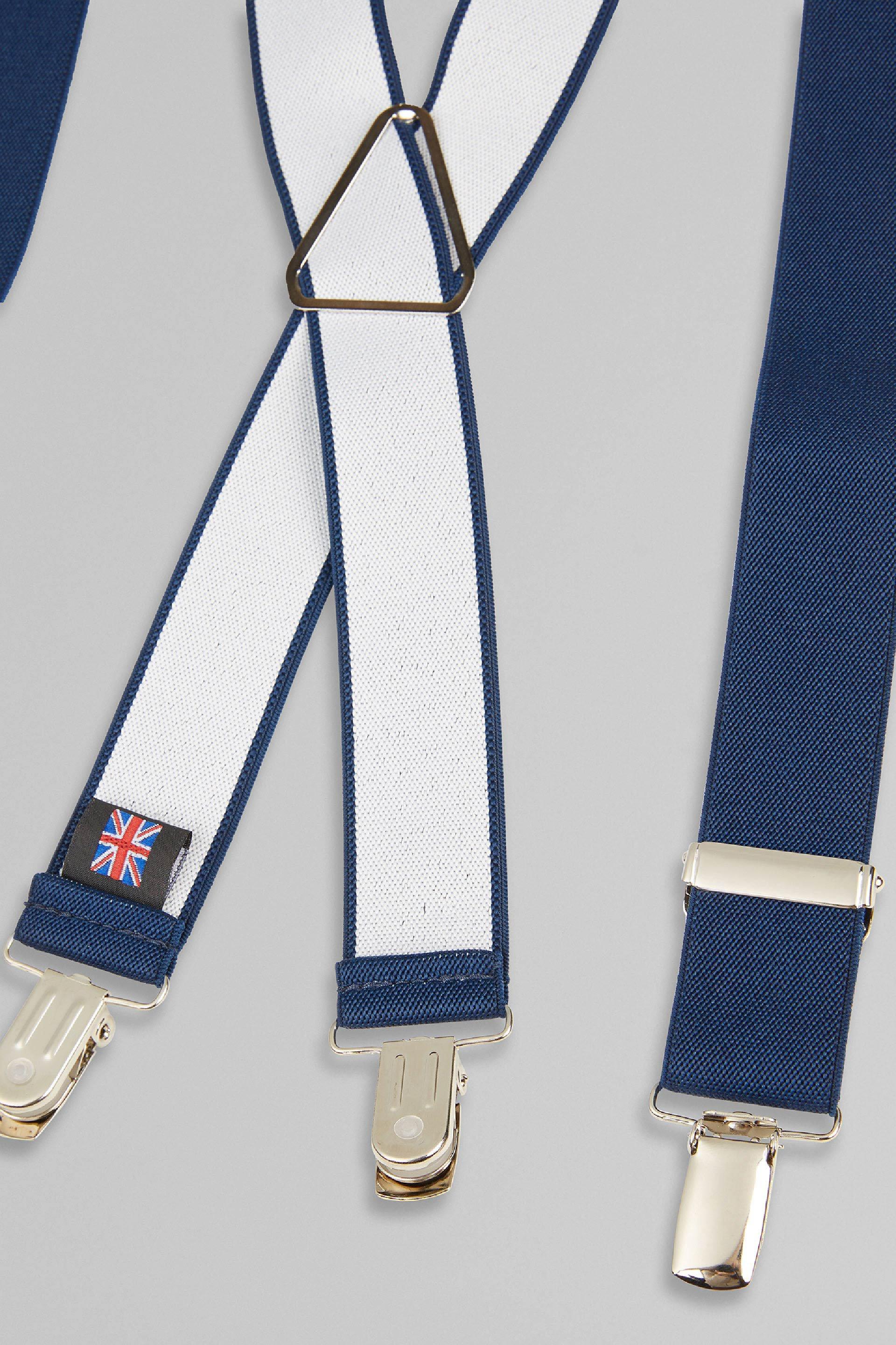 Boggi Milano - Blue Elasticated Braces